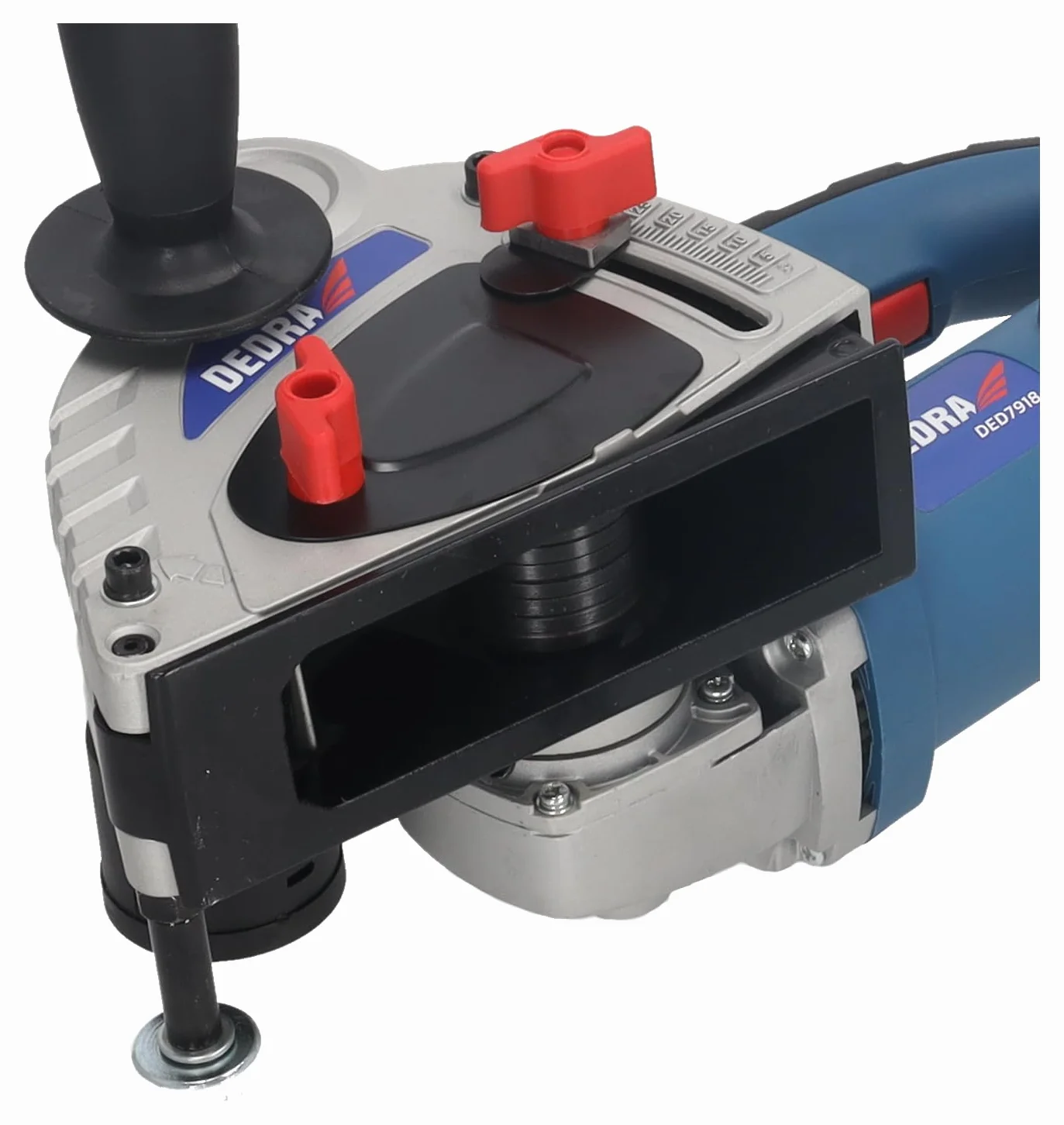 Bruzdownica 1500 W, tarcza tnąca Ø 125 mm 125 mm, DEDRA kabel 3 m, 8500 obr./min, wysoka wydajność, głębokość rowków od 8 mm do 30 mm, wzmocniona obudowa z tworzywa sztucznego