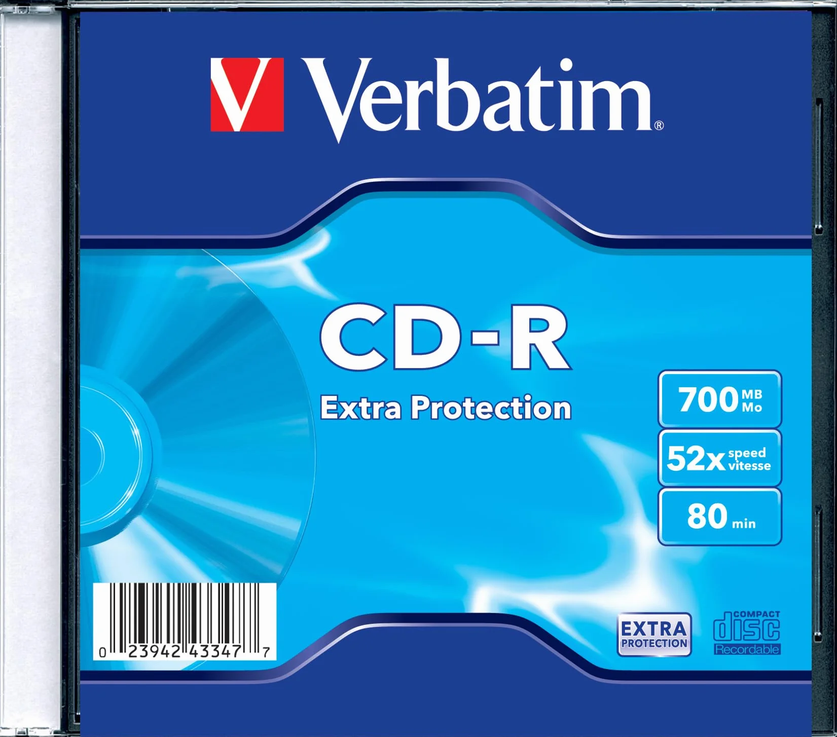 Verbatim CD-R Extra Protection 700 MB płyta CD do zdjęć i filmów Slim Jewel Case