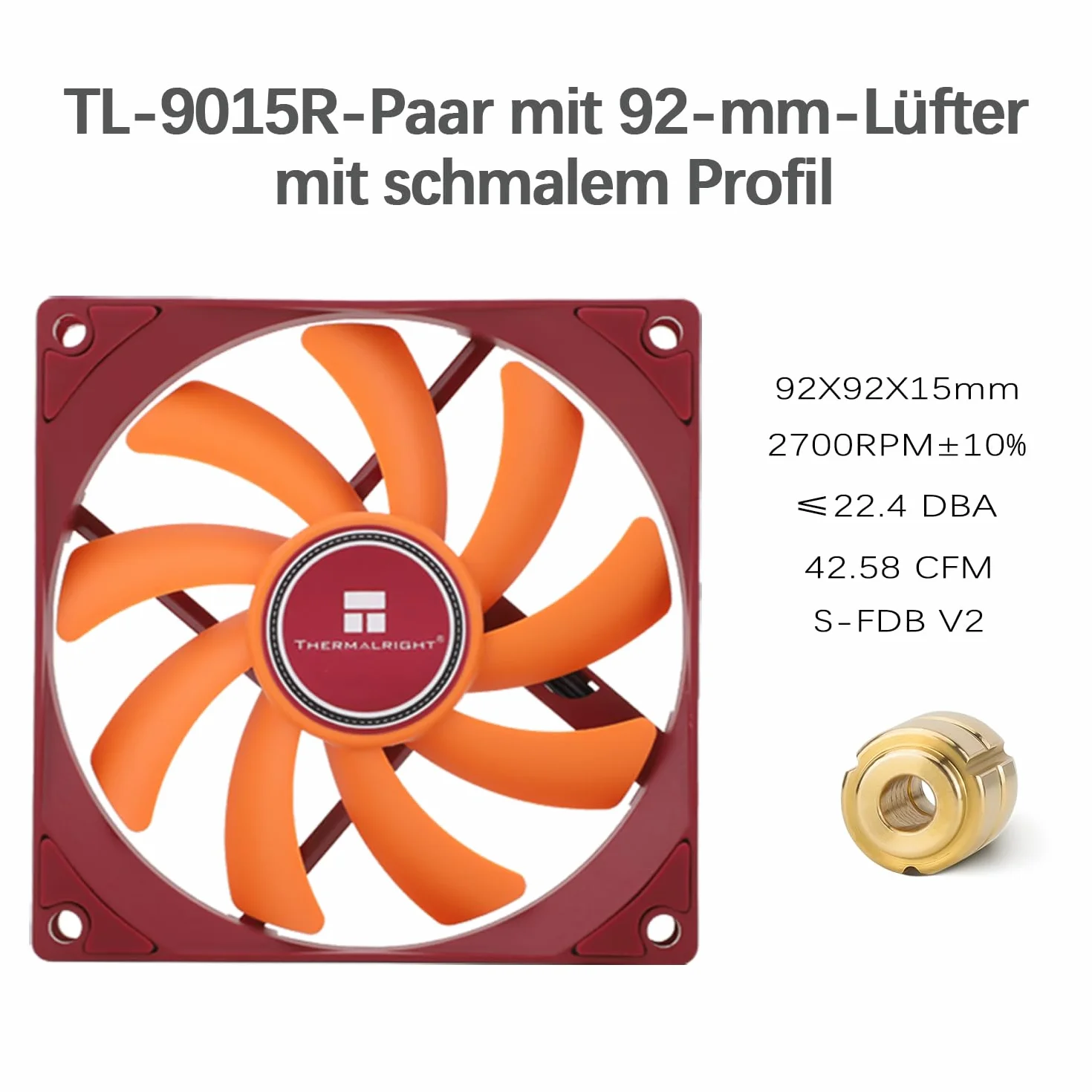 TR-Thermalright AXP90 X53 Full CPU Cooler-53 mm wysokość, cichszy wentylator 92 mm Low Profile - 2700 obr./min, do AM4/AM5, Intel LGA1851/1700/115x/1200, niski profil ITX PC chłodnica z czystej miedzi