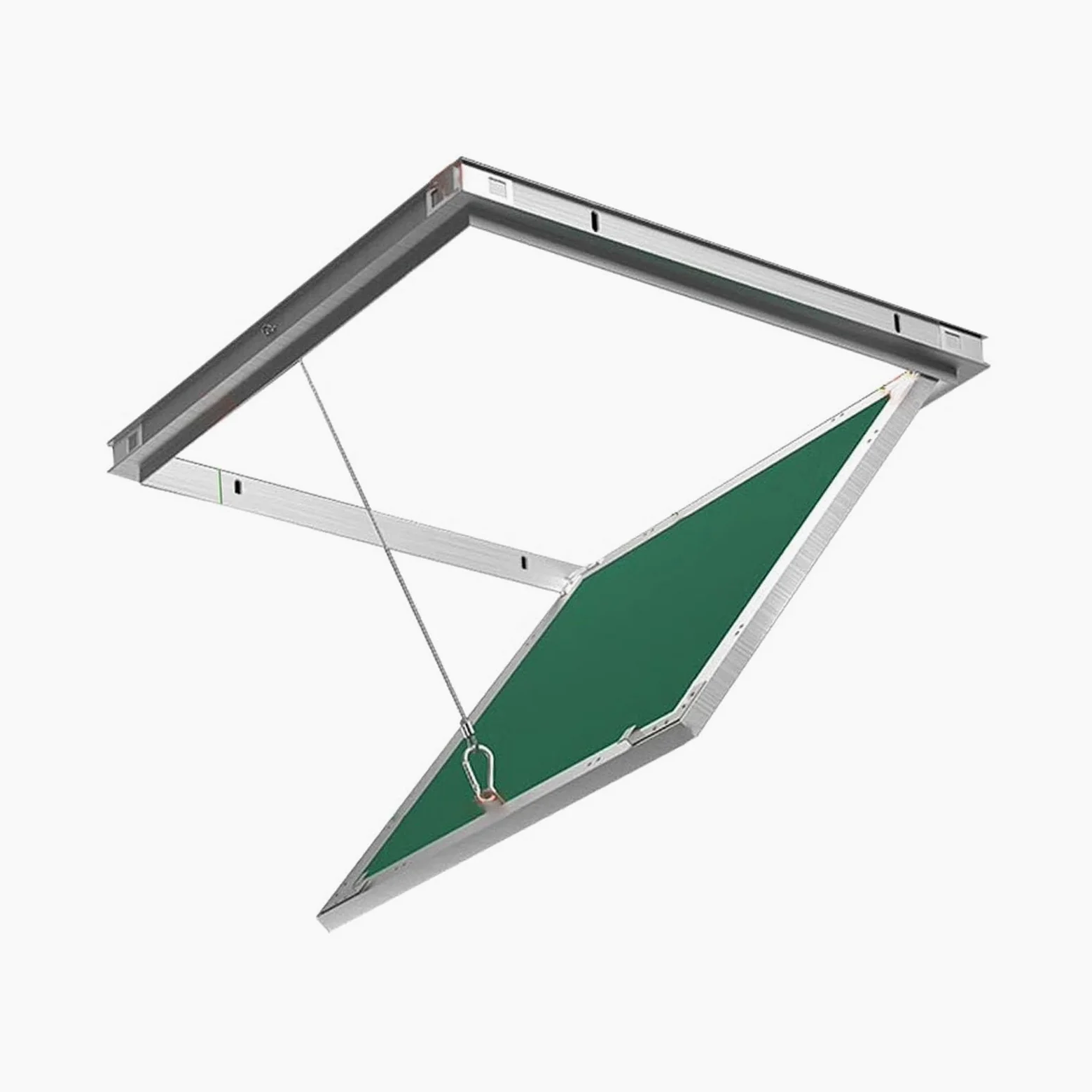 Panel dostępu sufitowego Niewidoczywy drzwi z płyt kartonowo-gipsowych Malowany aluminiowy Fe Push Open Inspect Cover do instalacji wodonoporowych Elektryczne otwory konserwacyjne