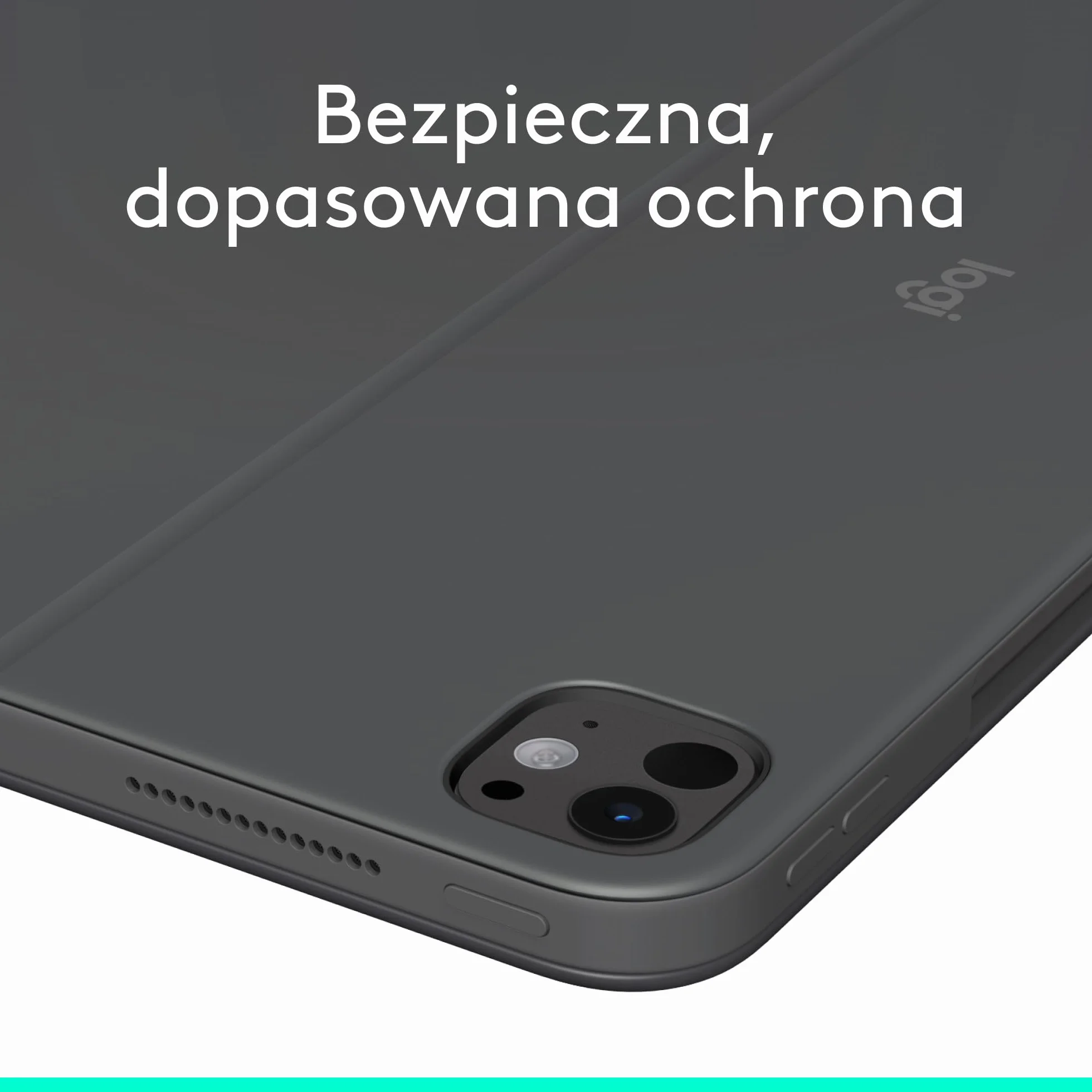 Logitech Combo Touch Etui z klawiaturą do iPada Pro 13 cali M4 M5 2024 2025 Odłączana podświetlana podstawka Grafit