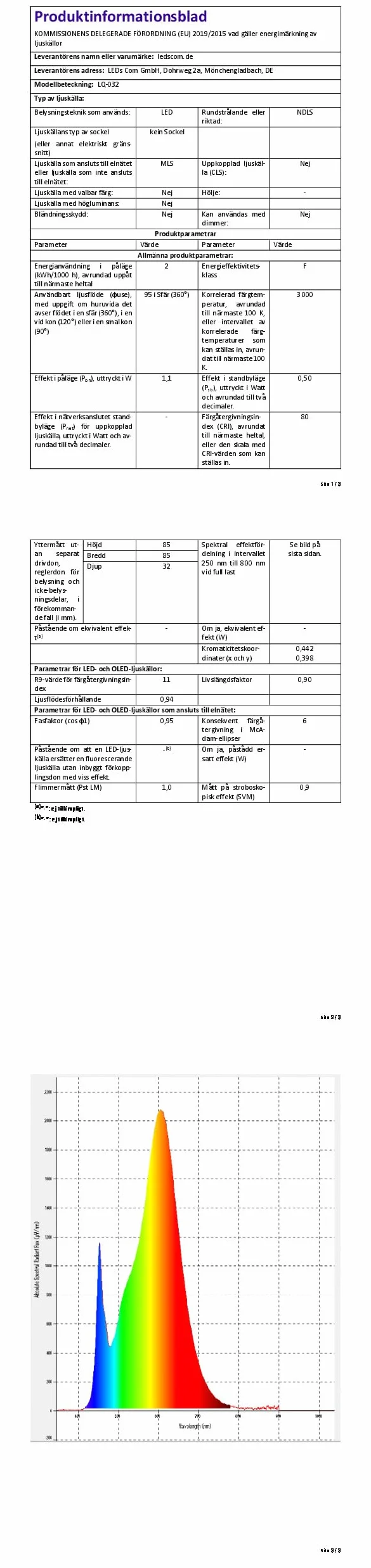 ledscom.de 4 LED lampa schodowa/wpuszczana lampa ścienna FEX do wnętrz i na zewnątrz, kątowa, 85 x 85 mm, ciepła biel