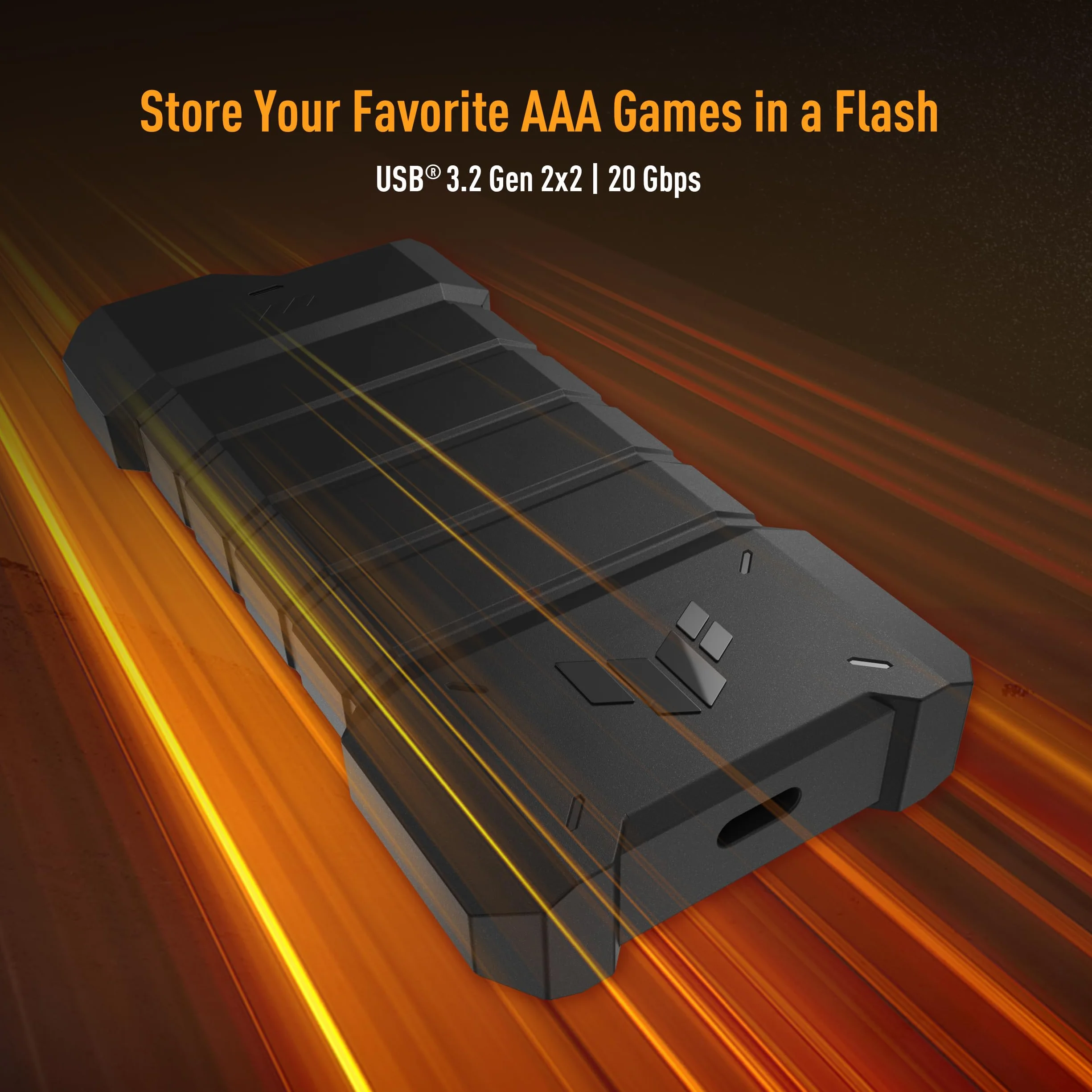 Boitier SSD ASUS TUF Gaming A2/BLK/G/AS//ESD-T1W//M.2 NVMe EXTERNE