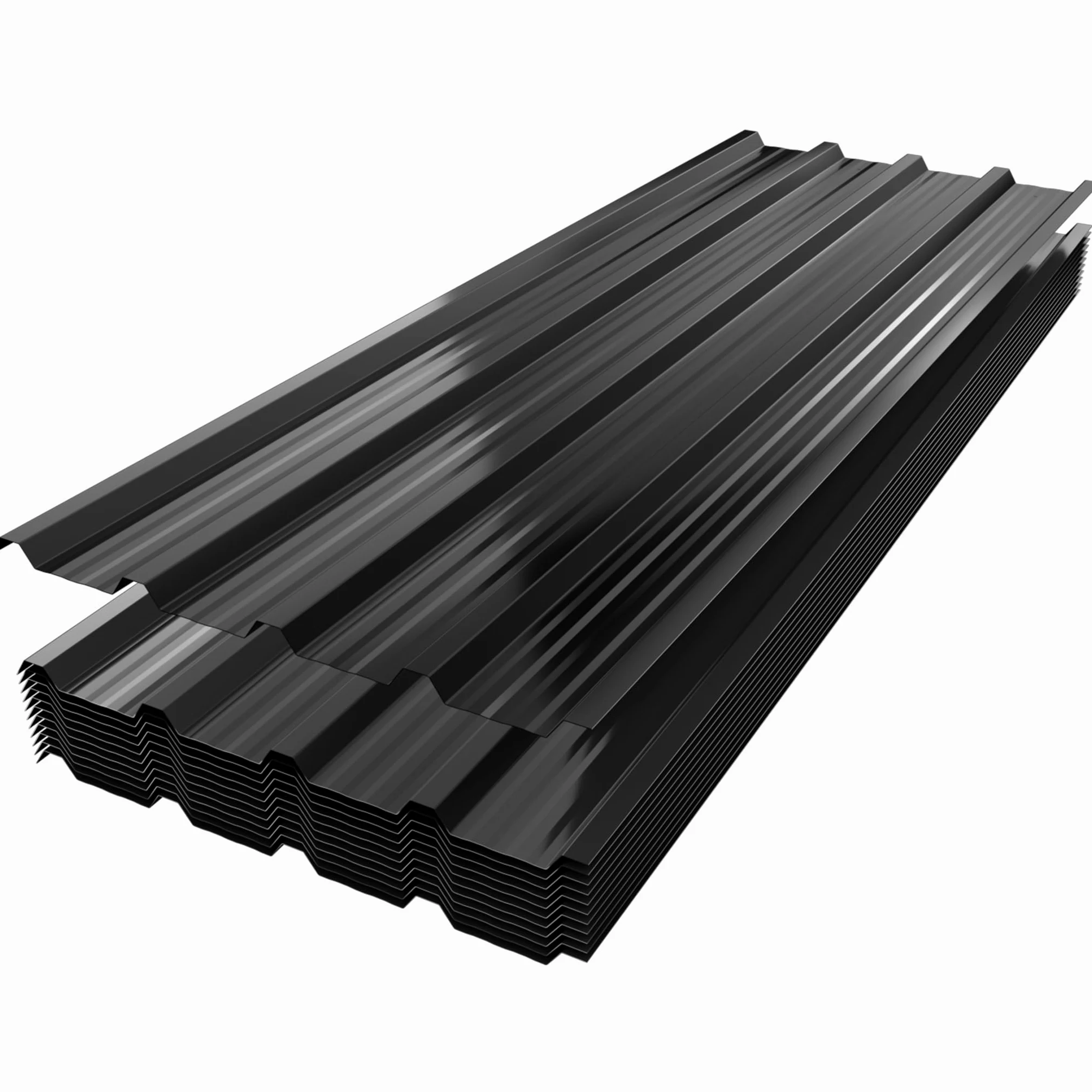 Aufun 12 x blacha falista, blacha trapezowa, stal ocynkowana, 129,5 cm x 45 cm = 6,99 m² – blacha dachowa do domku na narzędzia, płyty dachowe 0,25 mm, w zestawie 120 śrub i rękawic, blacha metalowa