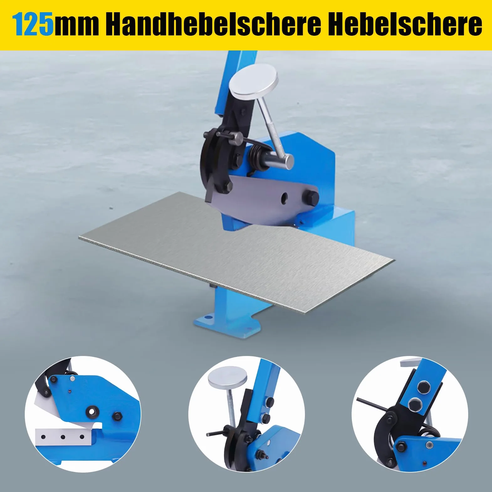 Nożyce ręczne do cięcia blachy Heavy Duty, precyzyjne cięcie do blachy o grubości 6 mm, nożyce do metalu