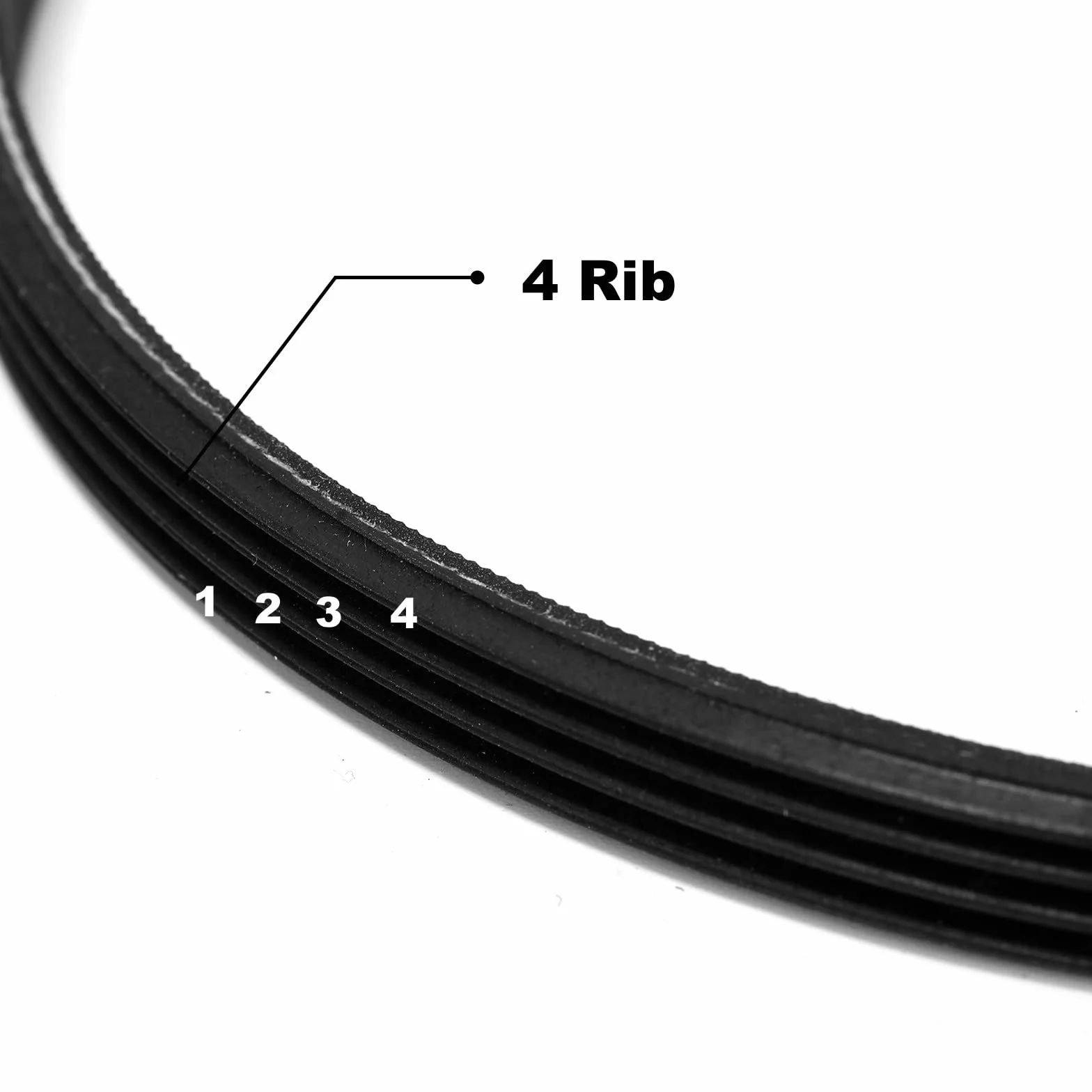 4PJ610 Gumowy pas napędowy, 4 żebra, obwód 610 mm, szerokość 9,7 mm kompatybilny z piłą taśmową Metabo/Electra Beckum (7233190017)