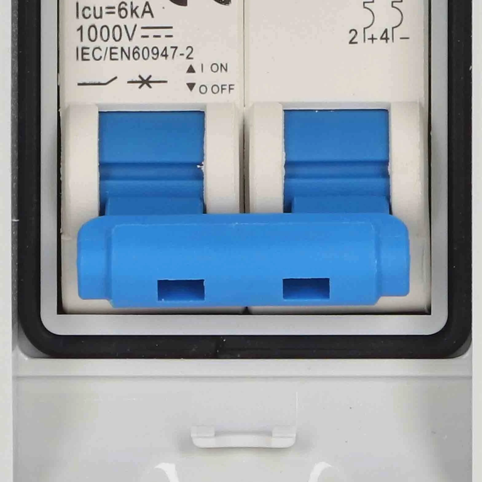 2P 32A 1000V DC Przerywacz, 6KA IP65 Wodoodporny Izolator DC Odłącznik Słoneczny do Panelu Słonecznego System Fotowoltaiczny