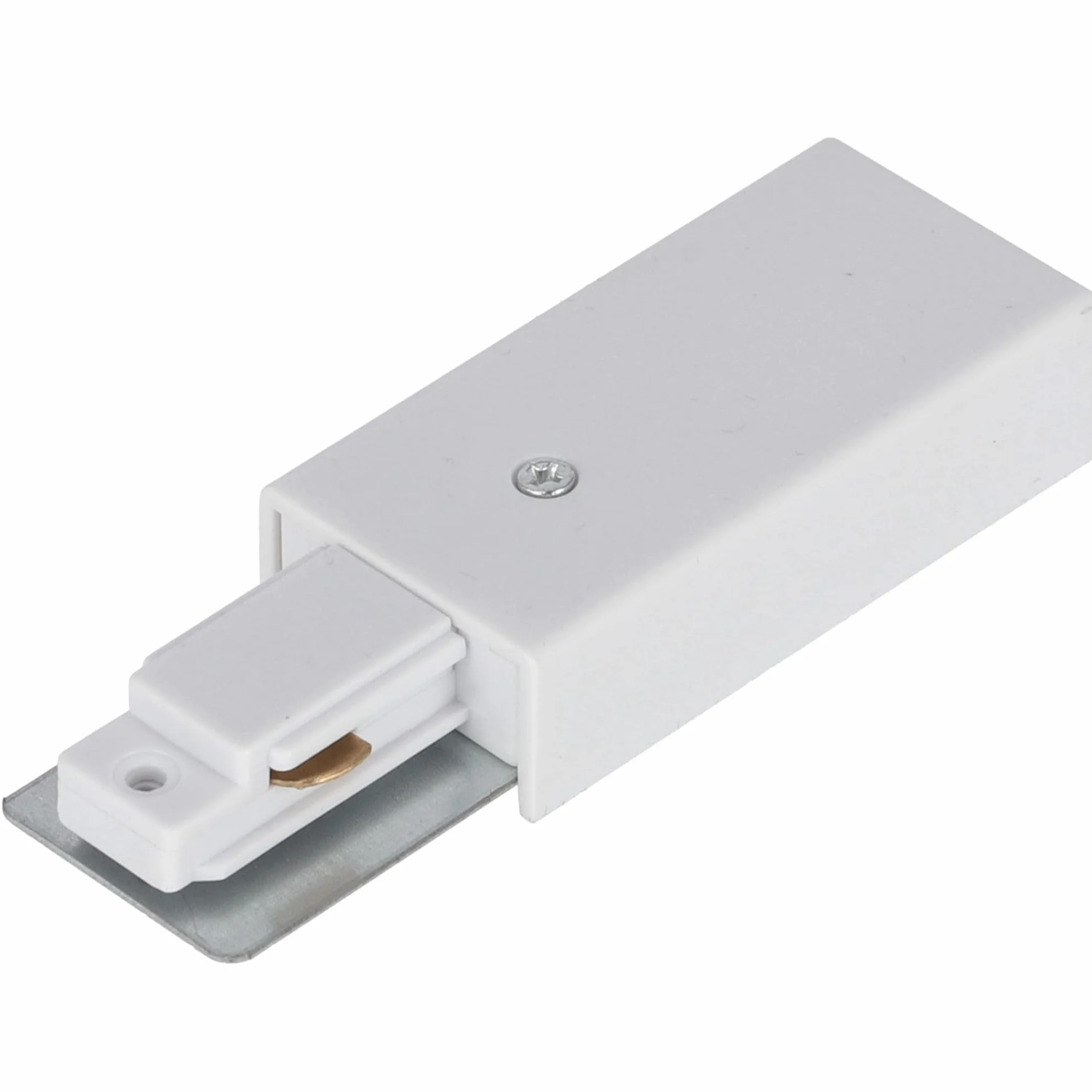 EDO - System SEVA - Zasilacz Natynkowy do Szynoprzewodu Sufitowego Biały - Zasilanie Końcowe do Szyny Oświetleniowej 1-fazowej max. 600W LED - SEVA Power White 220-240V, IP20 Oświetlenie Szynowe