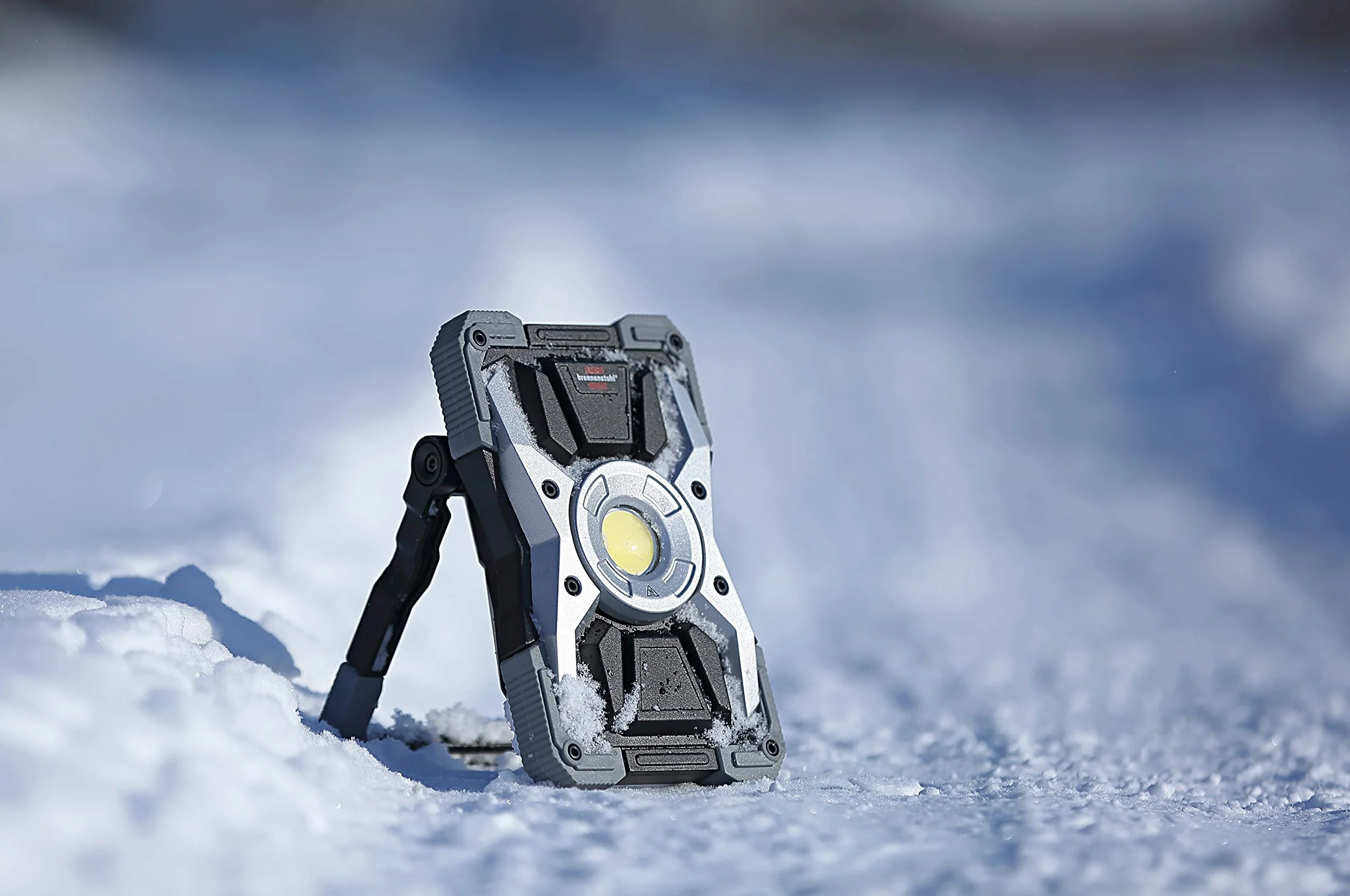 Brennenstuhl Akumulatorowa lampa robocza LED Rufus/LED lampa warsztatowa na zewnątrz (3000 lm, 30 W, 5 trybów, powerbank, ładowarka USB, wykonana z odlewanego ciśnieniowo aluminium)