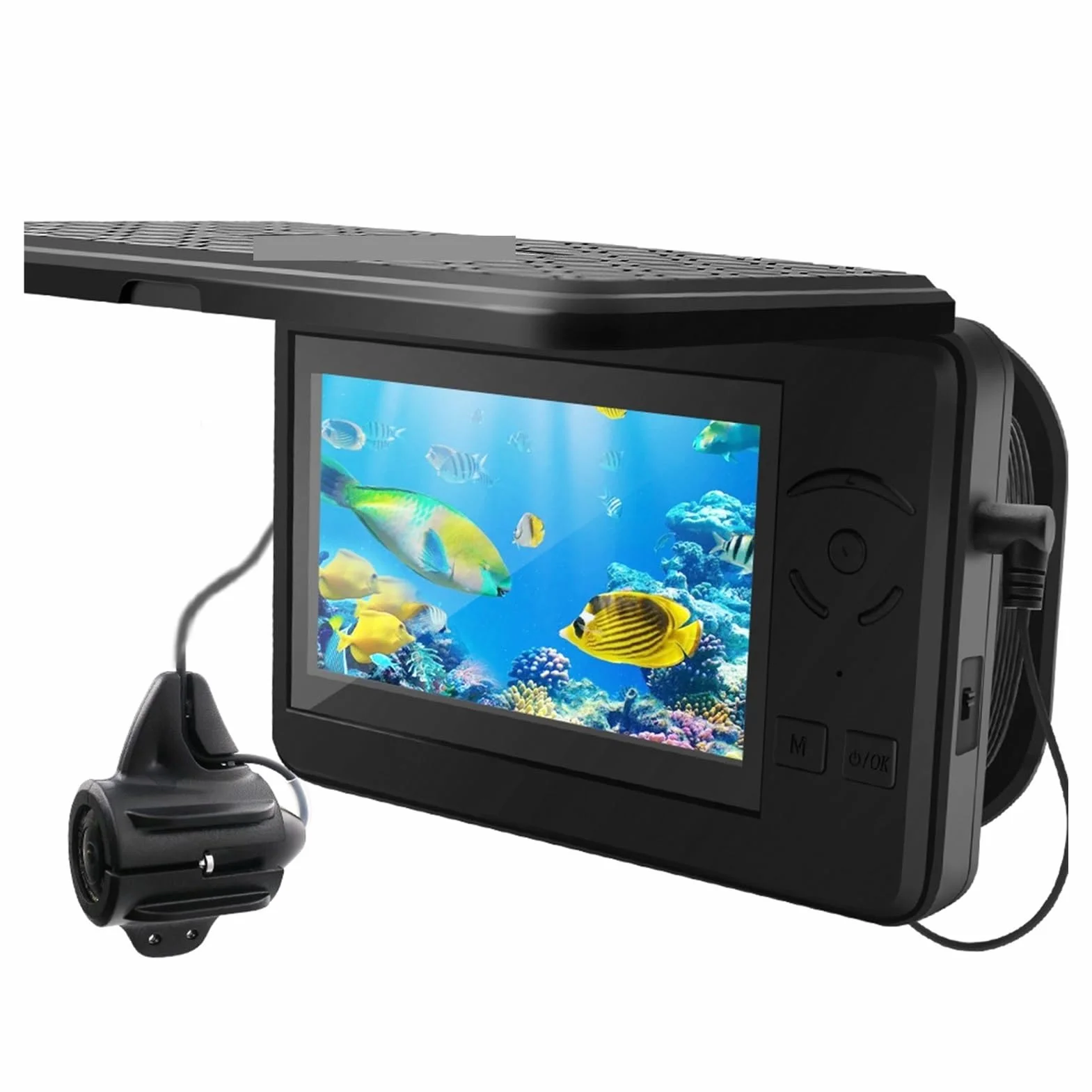 Przenośna podwodna kamera wędkarska wodoodporna z 4,3-calowym wyświetlaczem LCD DVR