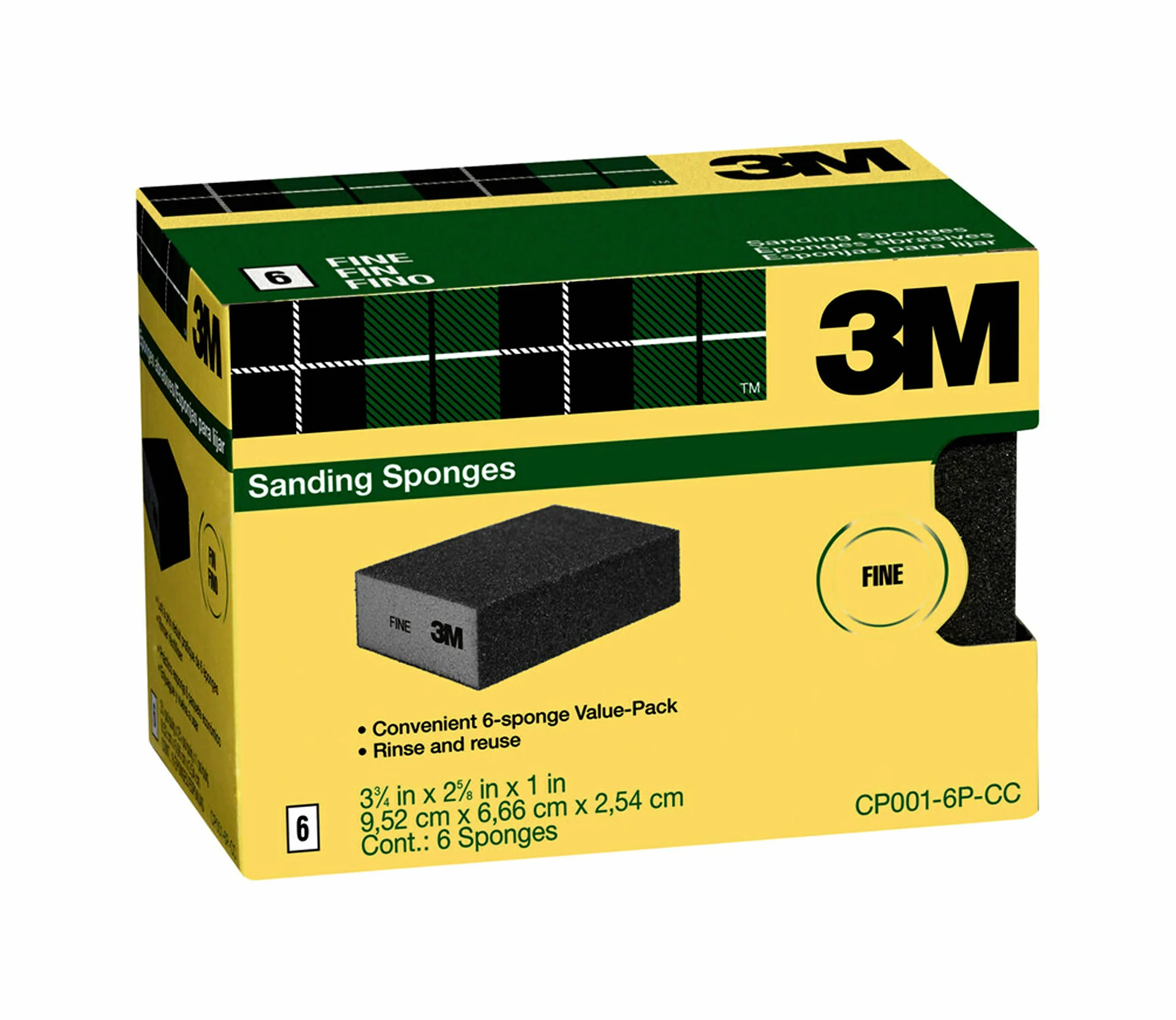 3M CP001-6P-CC szlifowanie, czarne