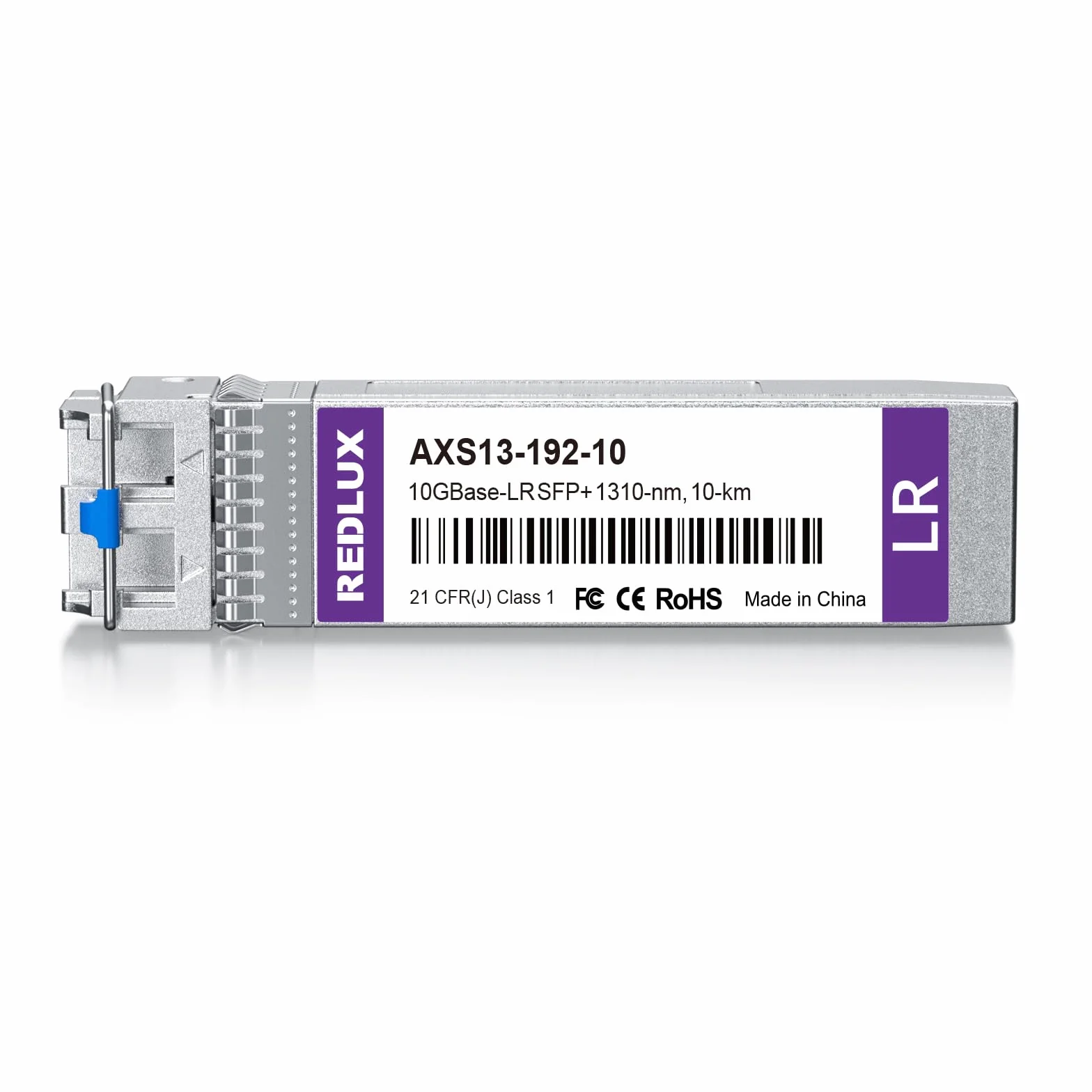REDLUX 10G SFP+ LR jednomodowy moduł Gbic, 1310 nm SMF, podwójne złącze LC, do 10 km, kompatybilny z Cisco SFP-10G-LR, moduł światłowodowy 10GBase-LR do Cisco, Meraki MA-SFP-10GB-LR, Ubiquiti
