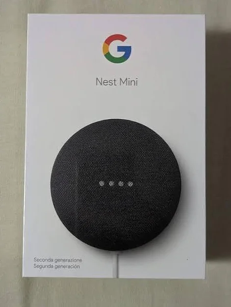 Google Nest Mini czarny + czarny stojak