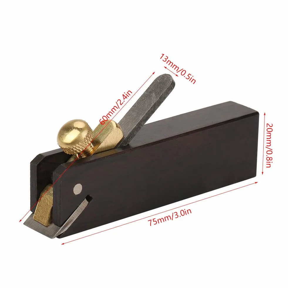 Ebony Mini Cable-Line R?czny Strug do Drewna, Czarny, 75 x 20 x 13 mm, Narz?dzie Stolarskie
