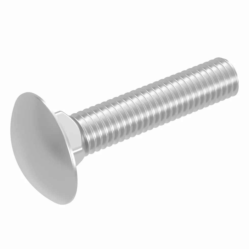 Sruba zamkowa SECCARO M8 x 40 mm, stal nierdzewna V2A VA A2, DIN 603 / ISO 8677, leb kratownicy z szyjka kwadratowa, 20 sztuk