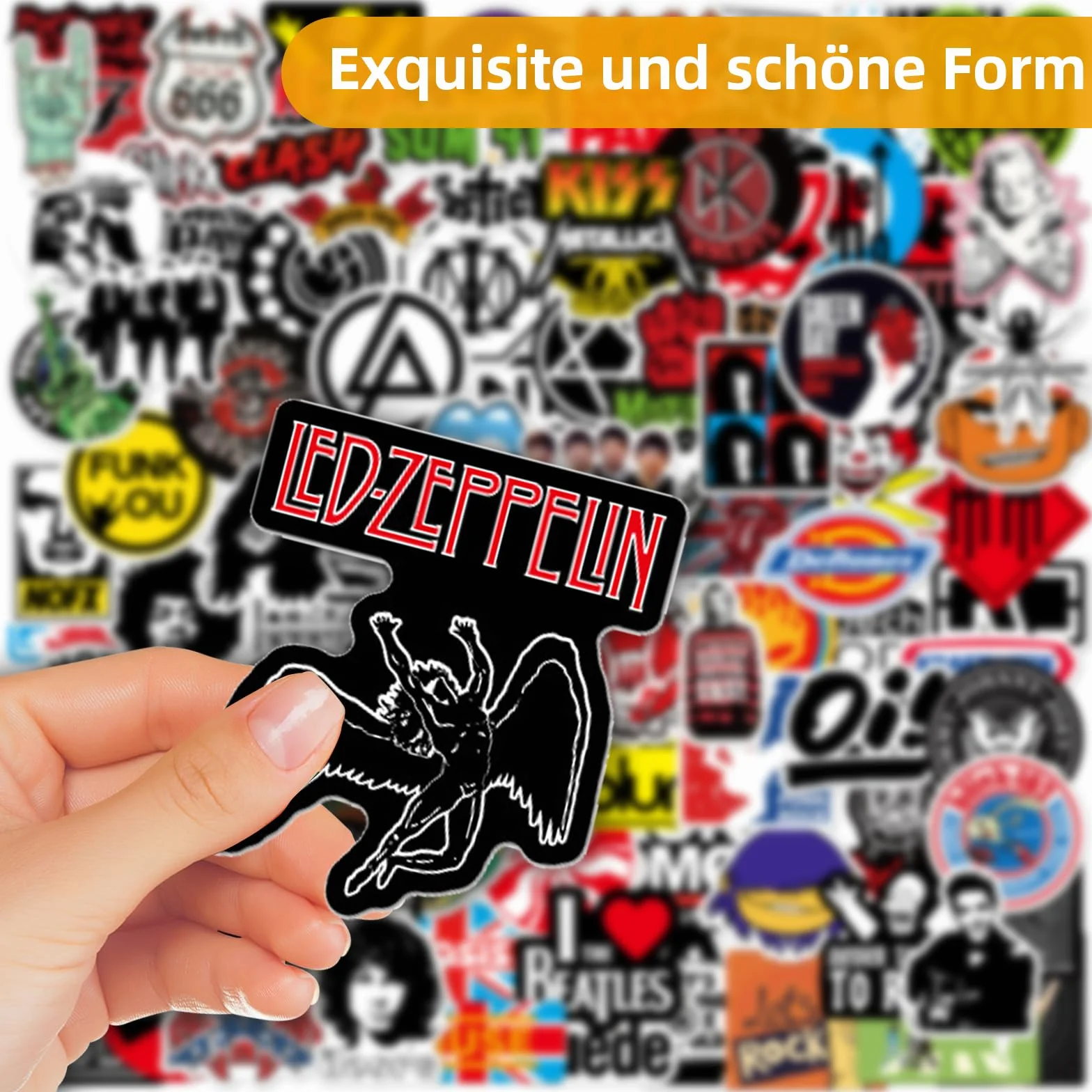 Zestaw 102 wodoodpornych samoprzylepnych naklejek winylowych, naklejki w stylu graffiti, bomba, na deskorolkę, laptopa, walizkę, kask motocyklowy