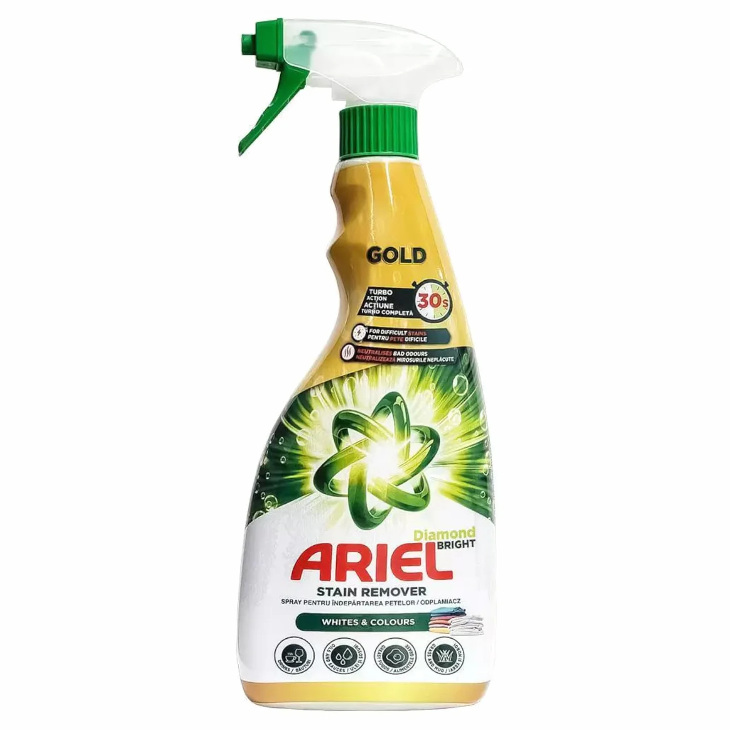 Odplamiacz do tkanin ARIEL Gold Stain Remover do białego i koloru 750 ml