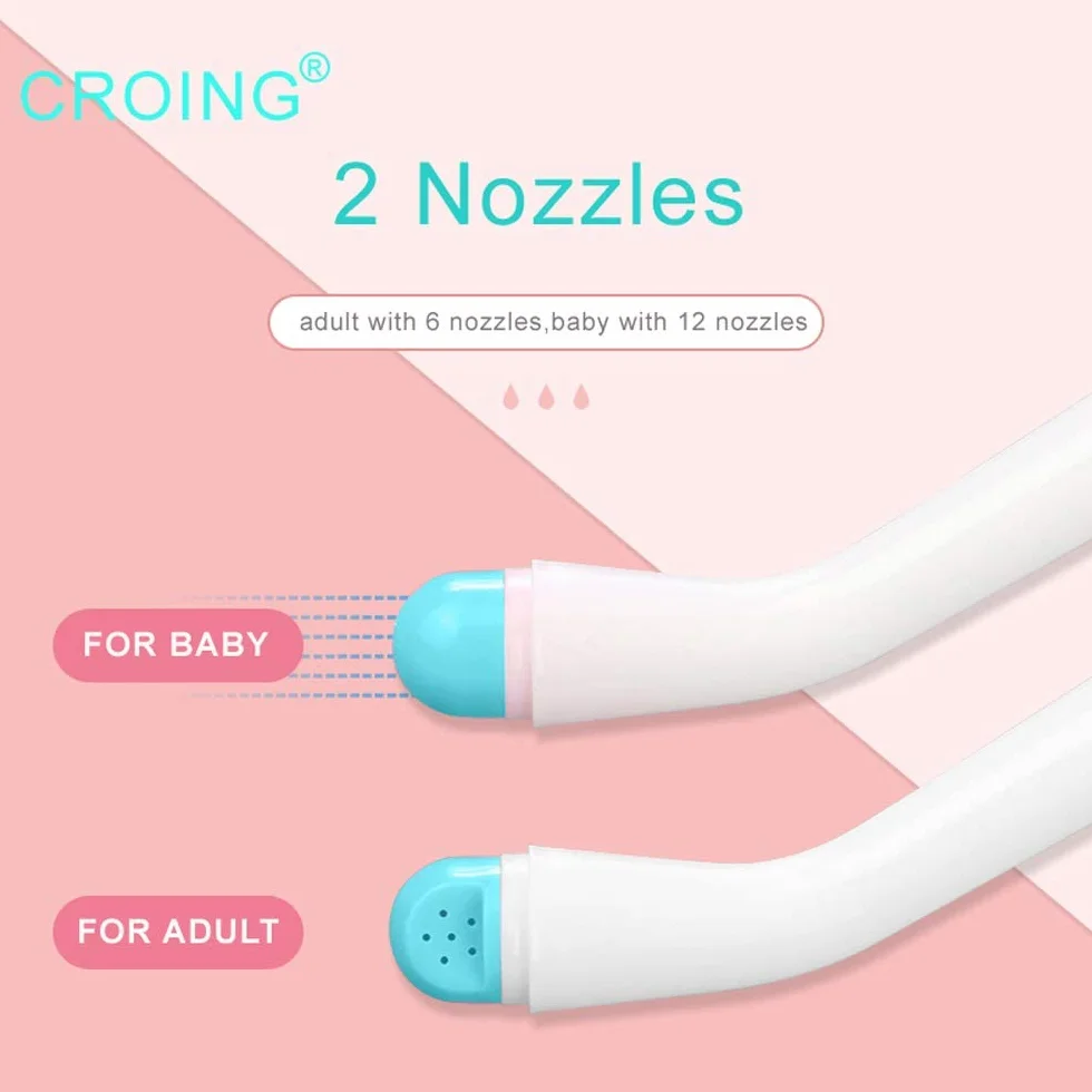 CROING Opakowanie 2-500 ml bidetu podróżnego na niezbędne artykuły poporodowe - butelka do spłukiwania do góry nogami - przenośny bidet (zielony)
