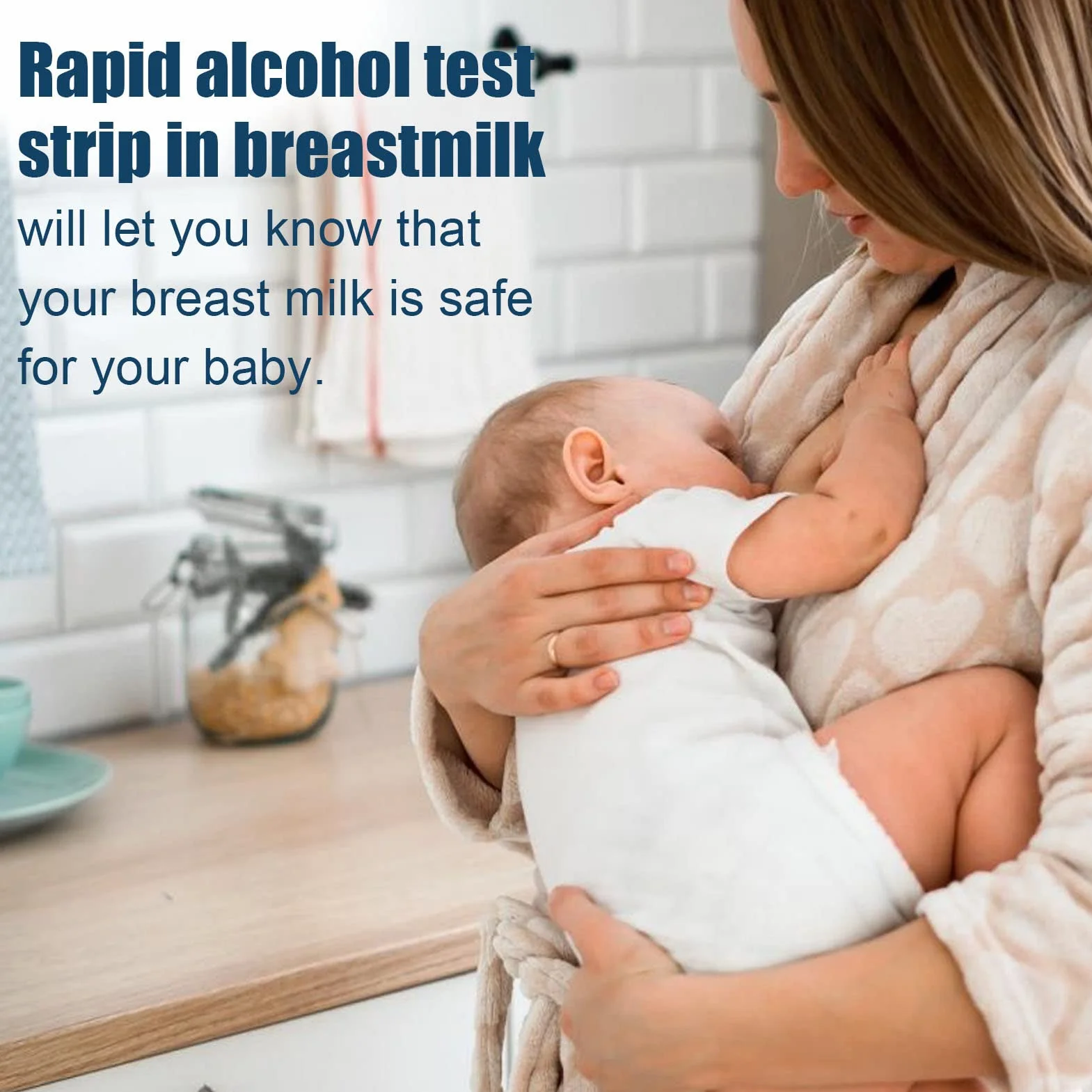 Paski testowe na alkohol w mleku matki, 25 szt. pasków testowych na alkohol w mleku matki, szybkie dokładne wykrywanie, test dipów alkoholowych w mleku matki