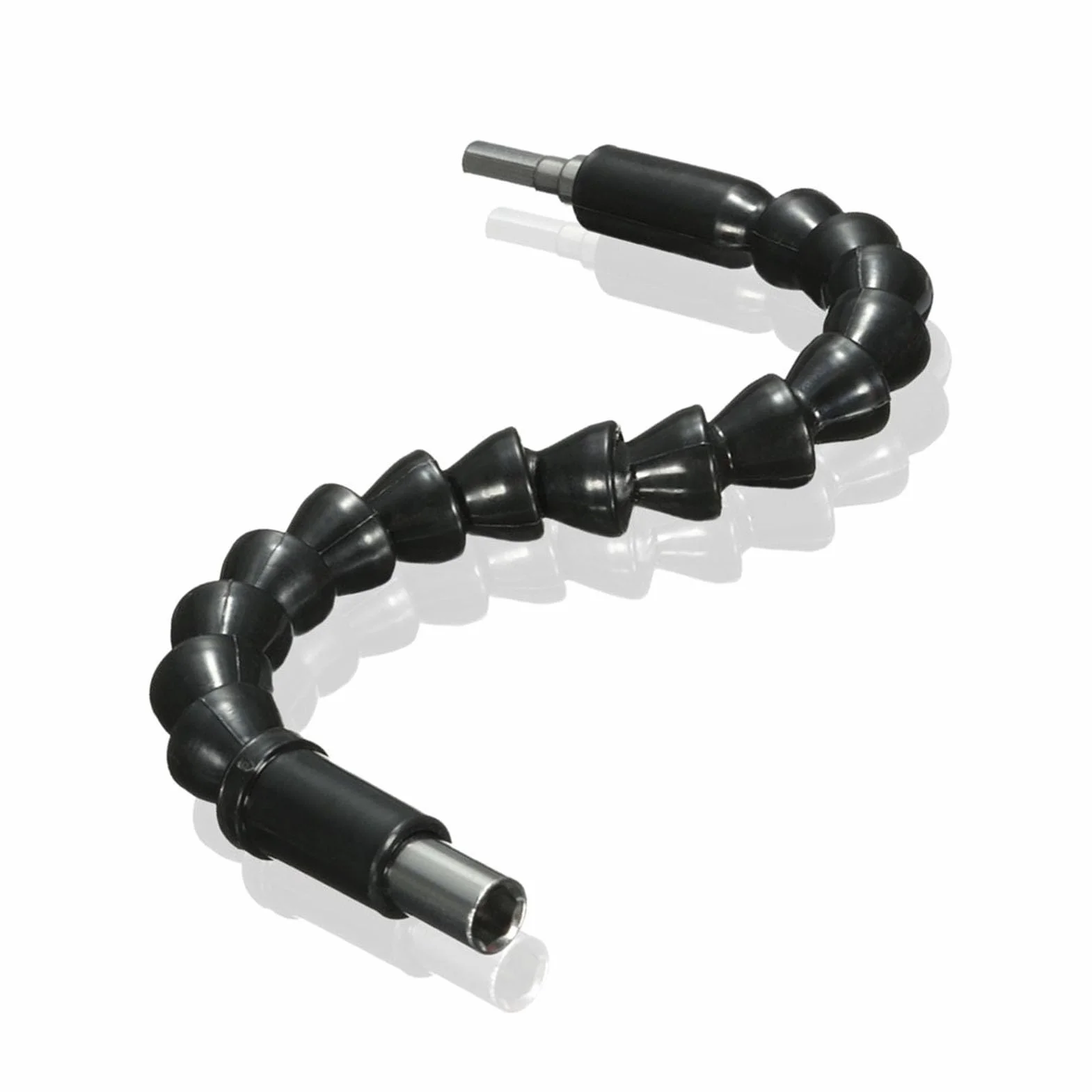 Flexible Bohrerverlängerung, 1/4-Zoll-Sechskantschaft 11,6-Zoll-Schraubendreher Flexible Sockelverlängerung mit magnetischer Schnellkupplung