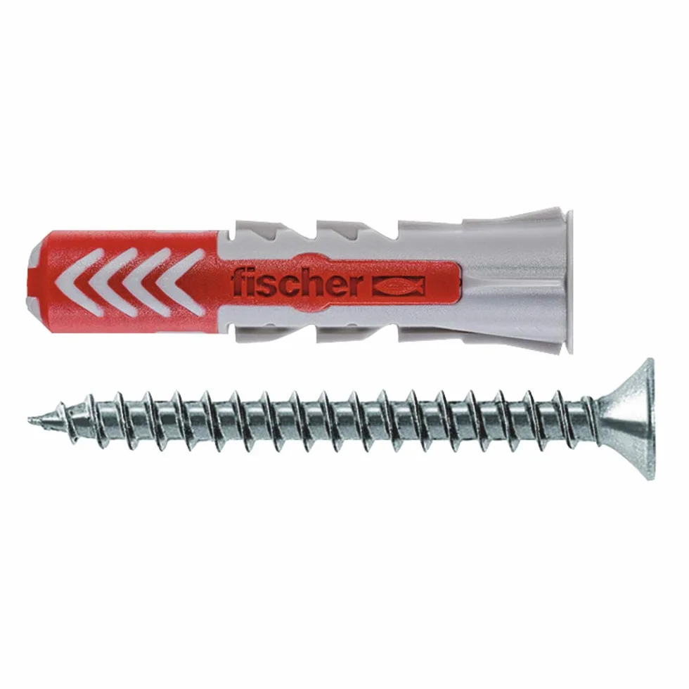 Fischer Duopower Kołki Rozporowe, Szary/Czerwony