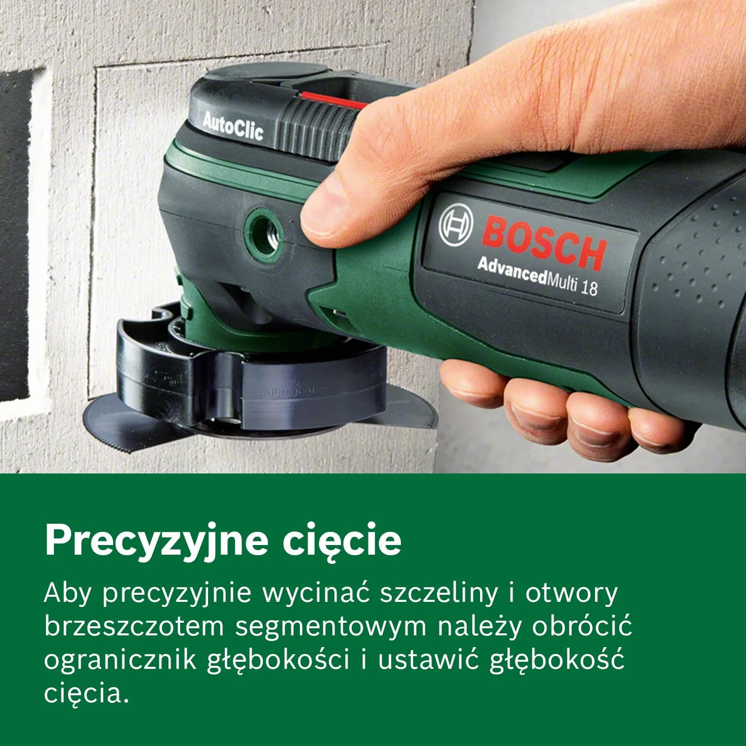 Bosch Home and Garden Akumulatorowe narzędzie wielofunkcyjne AdvancedMulti 18 Bosch Home and Garden (1 akumulator, system 18 V, w walizce)