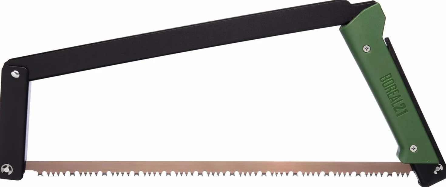 Agawa Canyon BOREAL21-21 Inch Folding Bow Saw (Green)