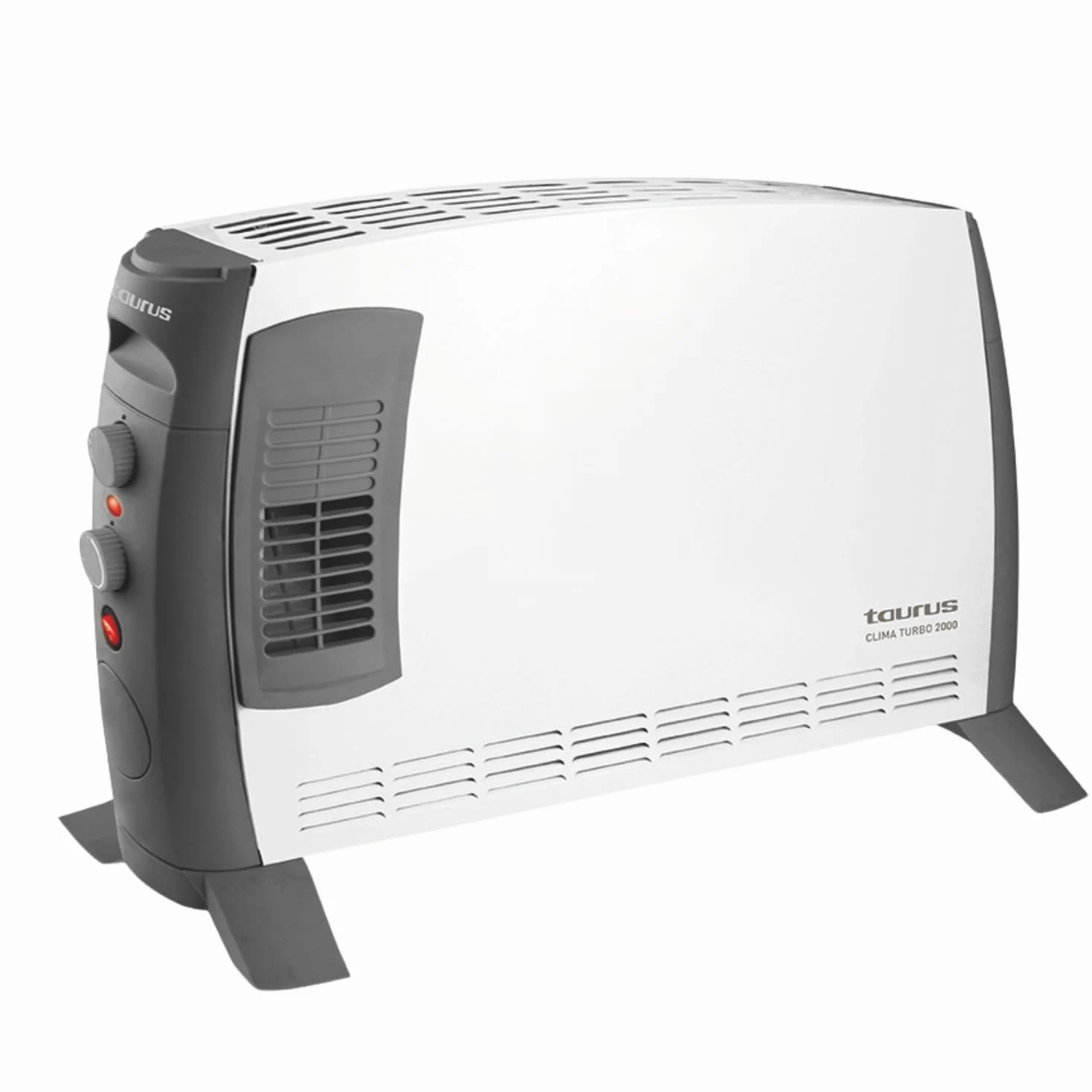 Taurus Grzejnik konwektorowy klimatyczny Turbo 2000 | 2000 W | 3 poziomy intensywności ciepła + Turbo | regulowany termostat | powierzchnia do 20 m² | nóżki w zestawie | uchwyt do przenoszenia