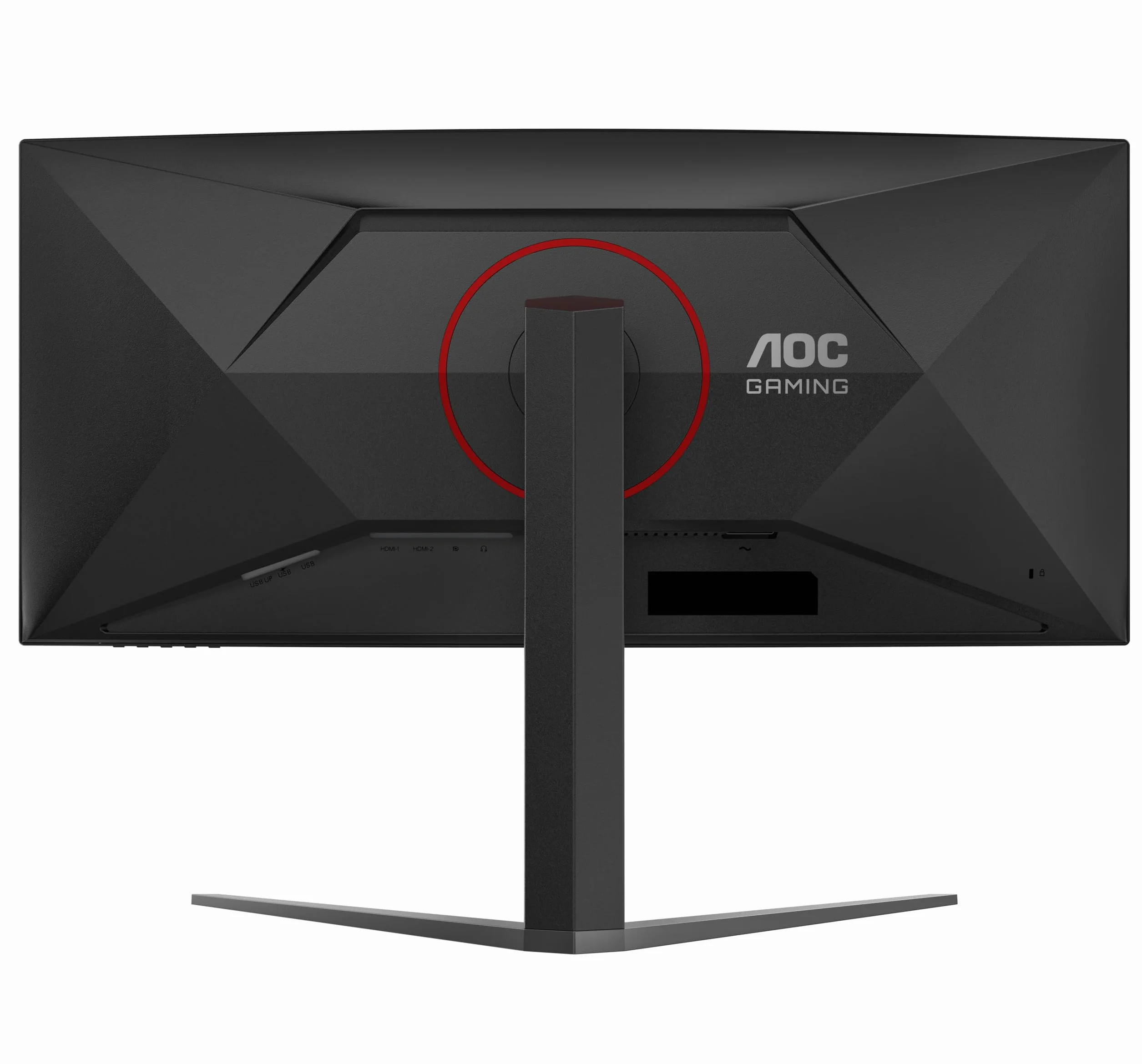 AOC Gaming CU34G4Z - 34-calowy zakrzywiony monitor WQHD, 240 Hz, FreeSync Prem., HDR400 (3440x1440, 1ms GtG, 2X HDMI 2.1, 1x DisplayPort 1.4, Hub USB) Czarno-czerwony