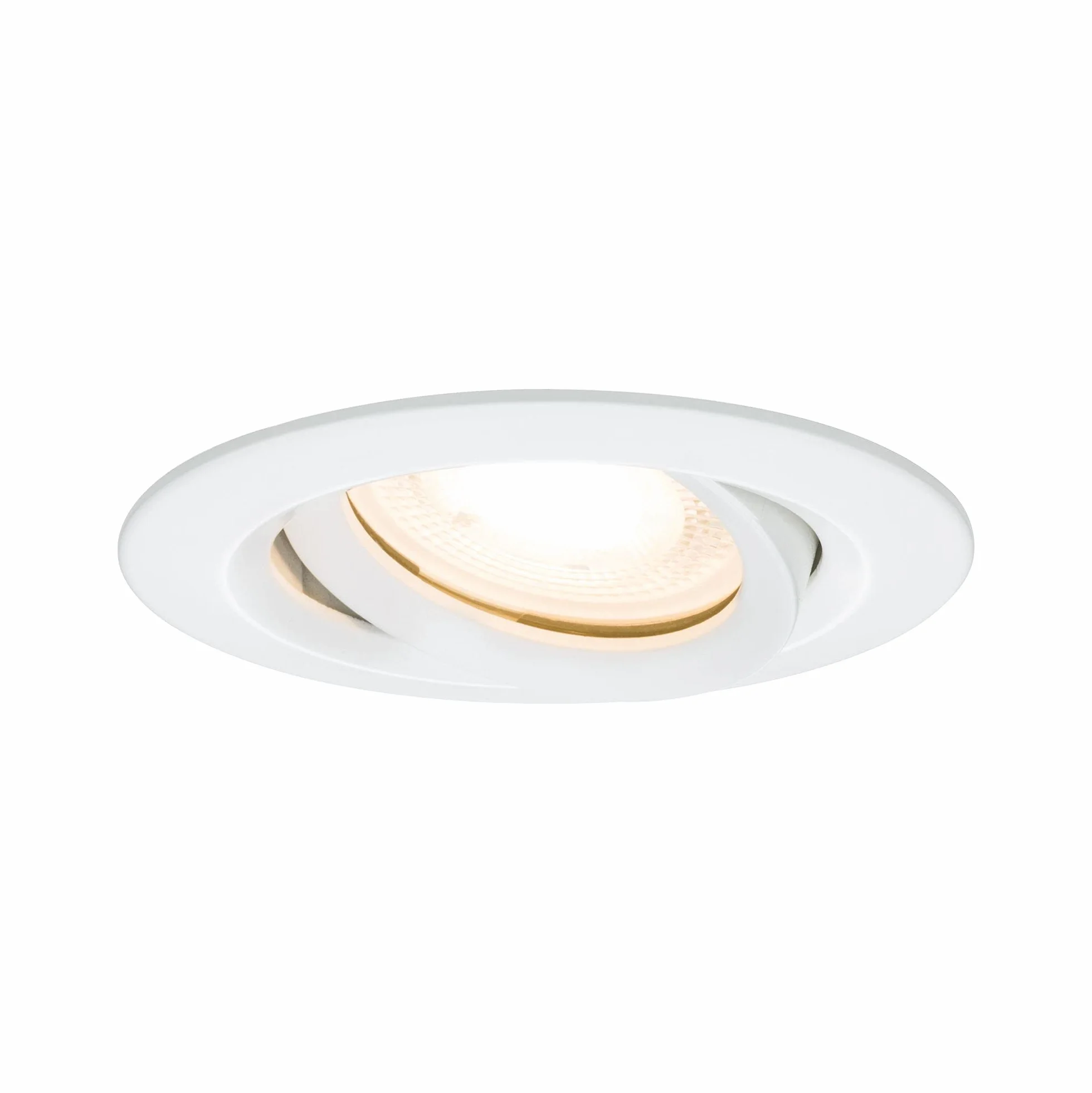 Paulmann 92898 Nova oprawa do zabudowy LED, wychylna, okrągła, 7W spot, IP65, GU10, Kolor biały, reflektor do zabudowy