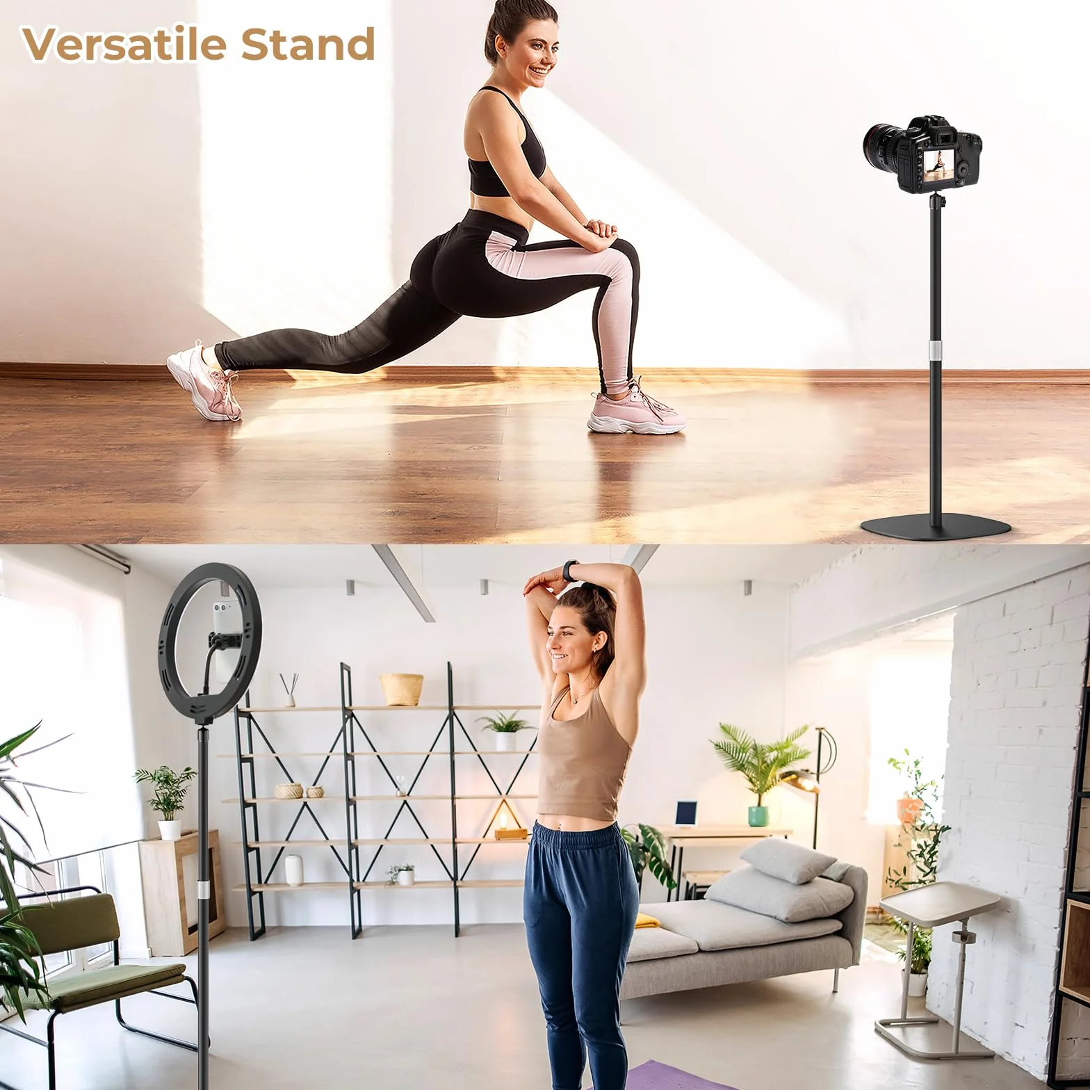 Stojak projekcyjny metalowy 50-125 cm obracany 360° stabilny