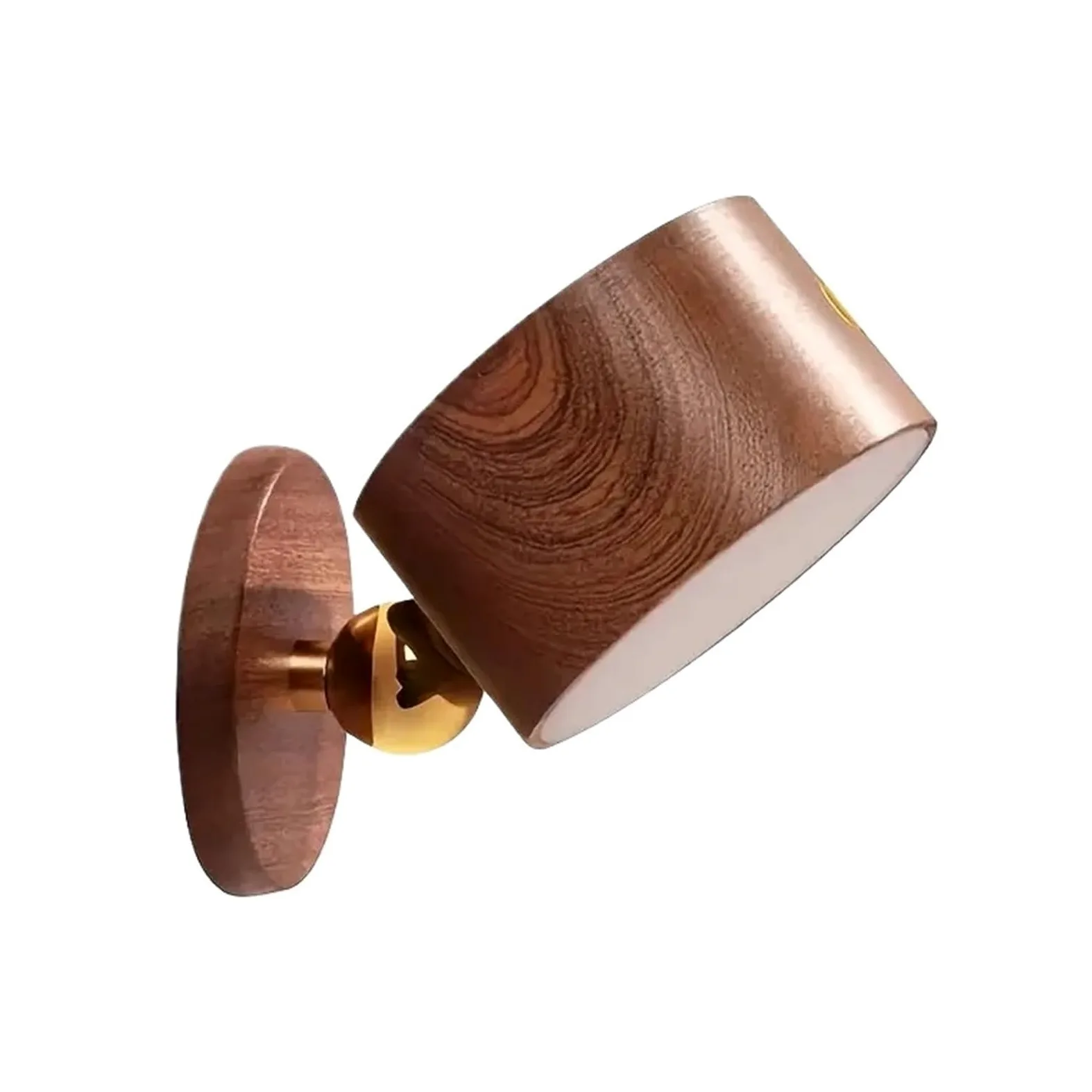Drewniana Lampa Ścienna Do Sypialni I Salonu, Z Możliwością Ładowania Przez USB, Obracana O 360 Stopni, Magnetyczna Spełnianie Wymagań Oświetleniowych Bez Wysiłku(Sabili Wood)