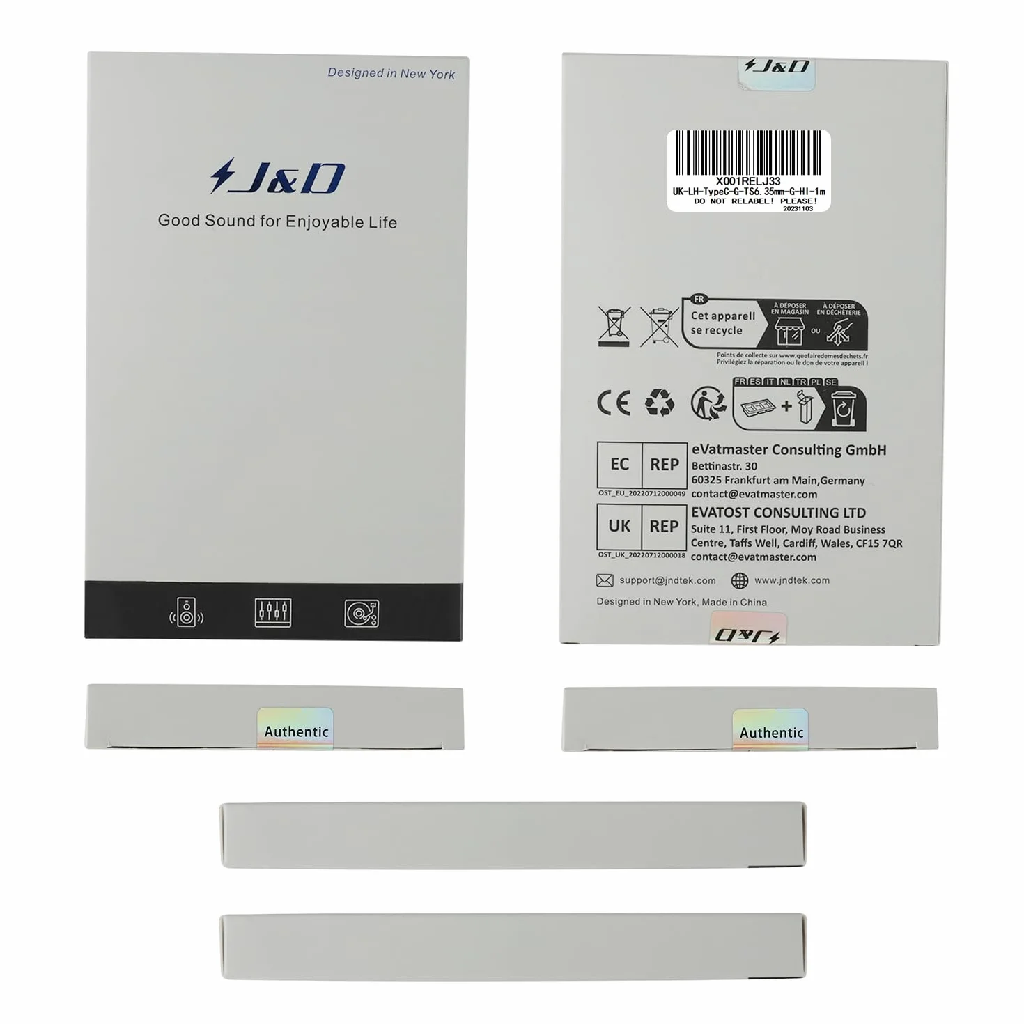 J&D USB-C do 6,35 mm 1/4 cala TS Audio Mono Interconnect Aux Adapter Kabel, Kompatybilny z iPhone 16/17 Series, Galaxy S24/S25, AMP Mixer, 1 m