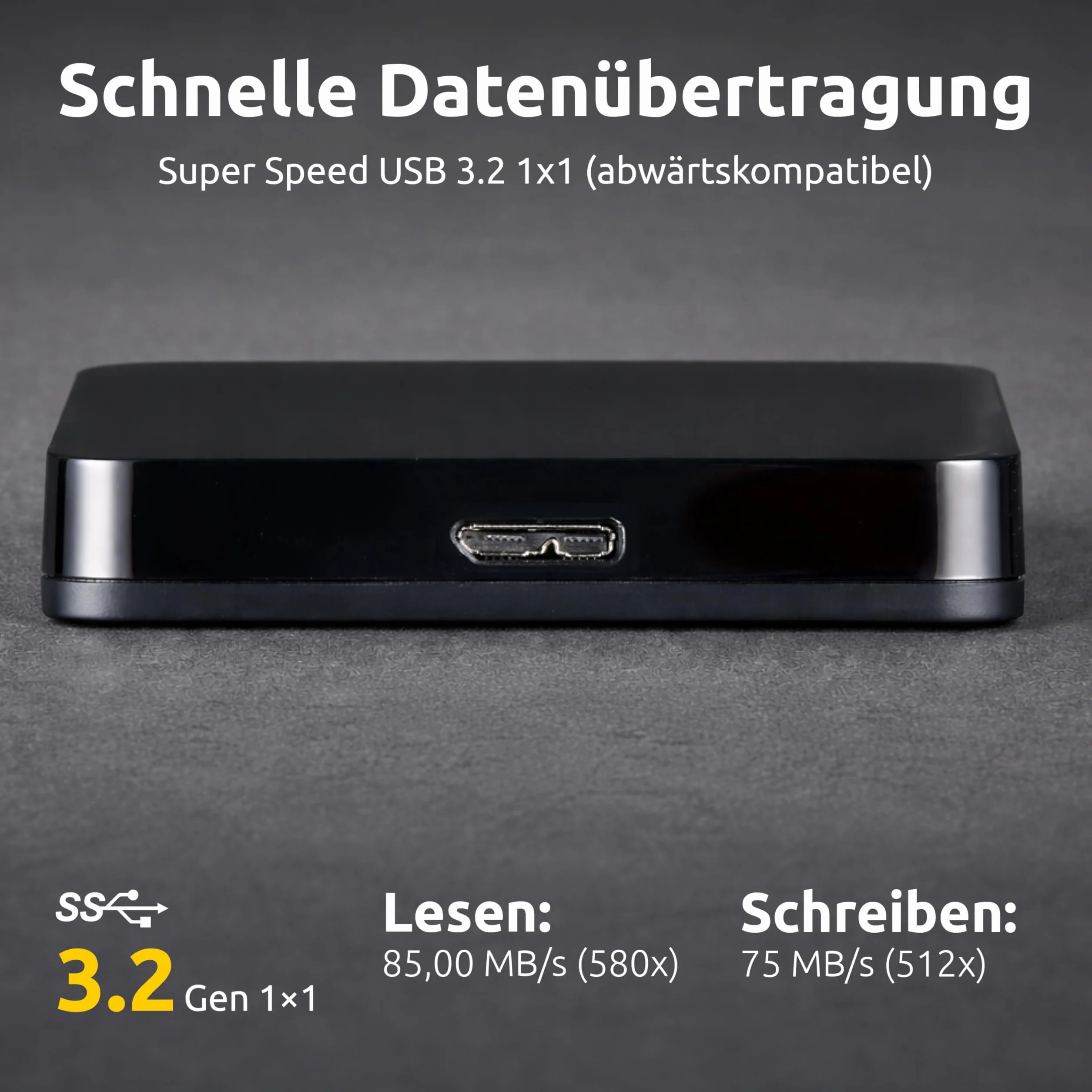 Intenso Memory Case 6021513, Przenośny Dysk Twardy, 5 TB, Czarny