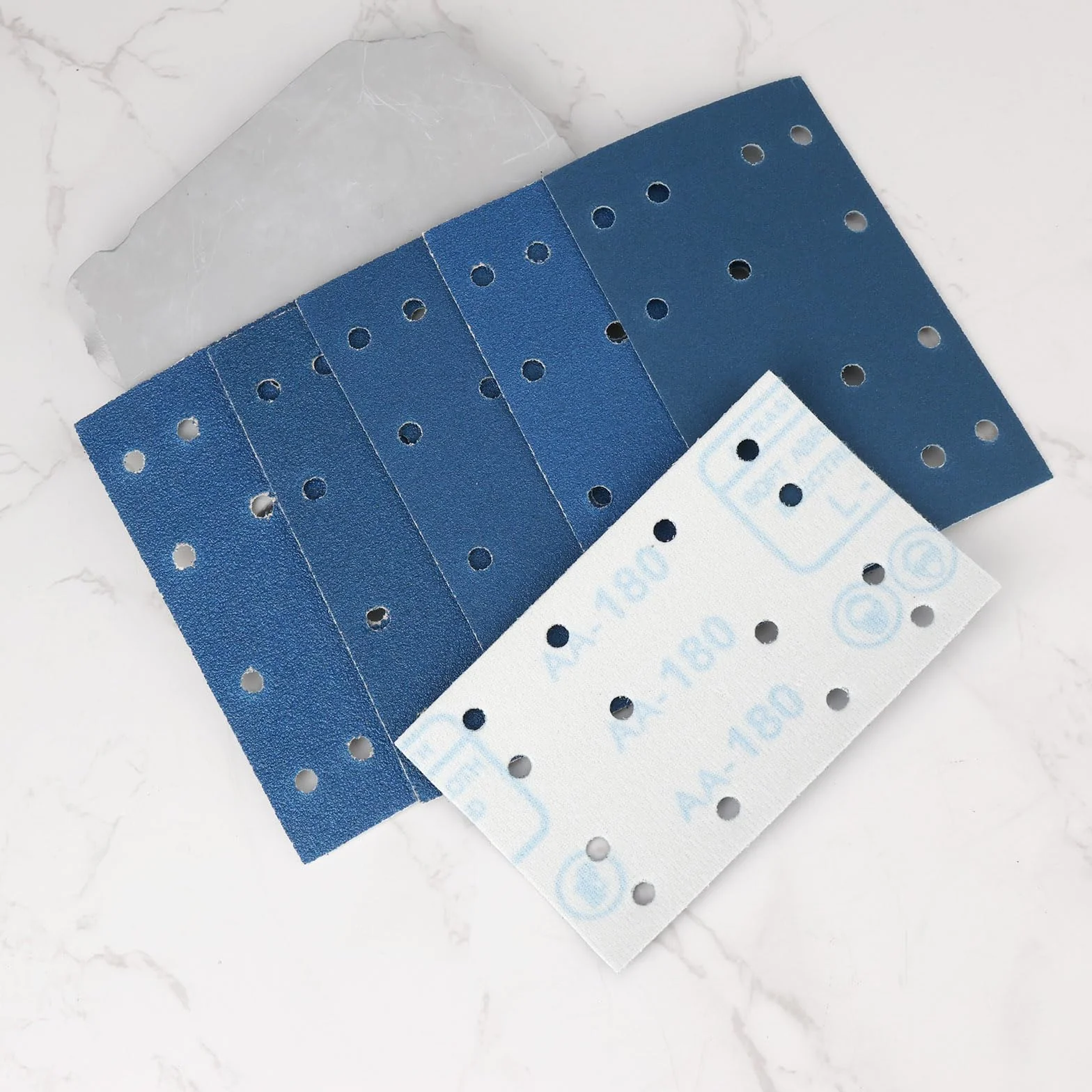 50 szt. 80 x 133 mm wodoodporne arkusze szlifierskie ziarnistość 60 80 100 120 180 ziarnistość kompatybilne z Festool