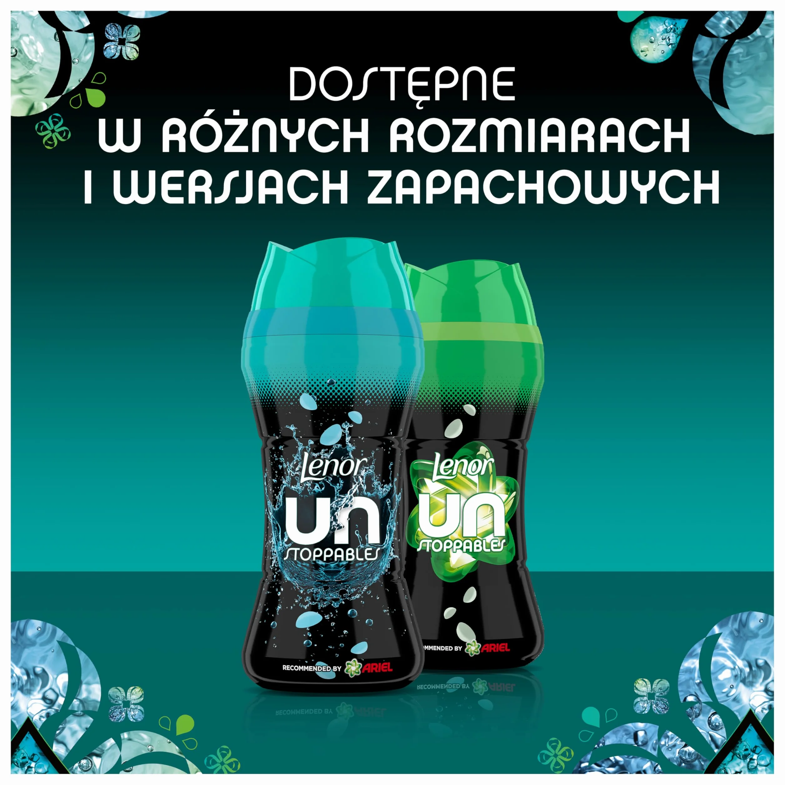 Lenor Unstoppables Fresh 195g, Perełki zapachowe zapewniają długotrwałą świeżość aż do kolejnego prania