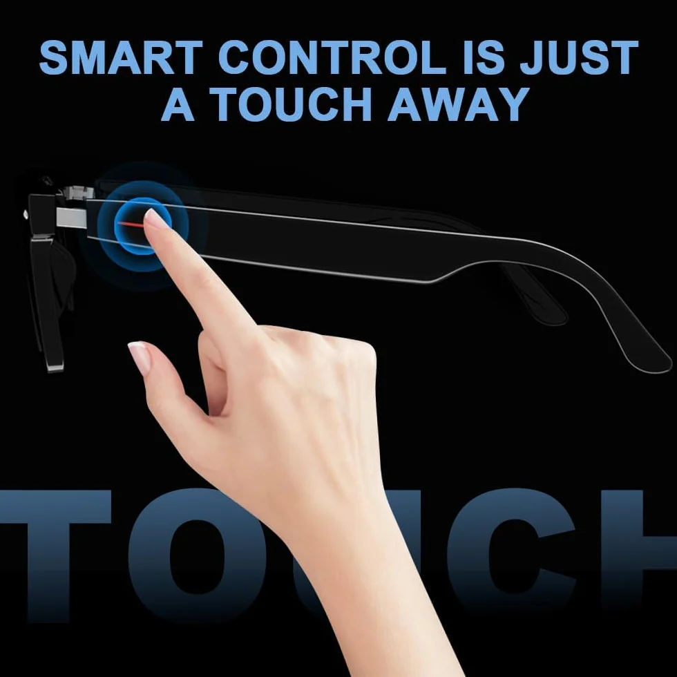 Inteligentne okulary AI z tłumaczeniem w czasie rzeczywistym Bluetooth 110 języków