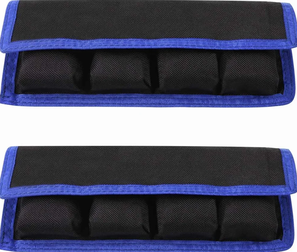 Selens torba na aparat DSLR niebieska Organizer na baterie AA LP-E6 LP-E8 LP-E10 LP-E12 EN-EL14 EN-EL15 NP-FW50 NP-F550 NP-FM500H