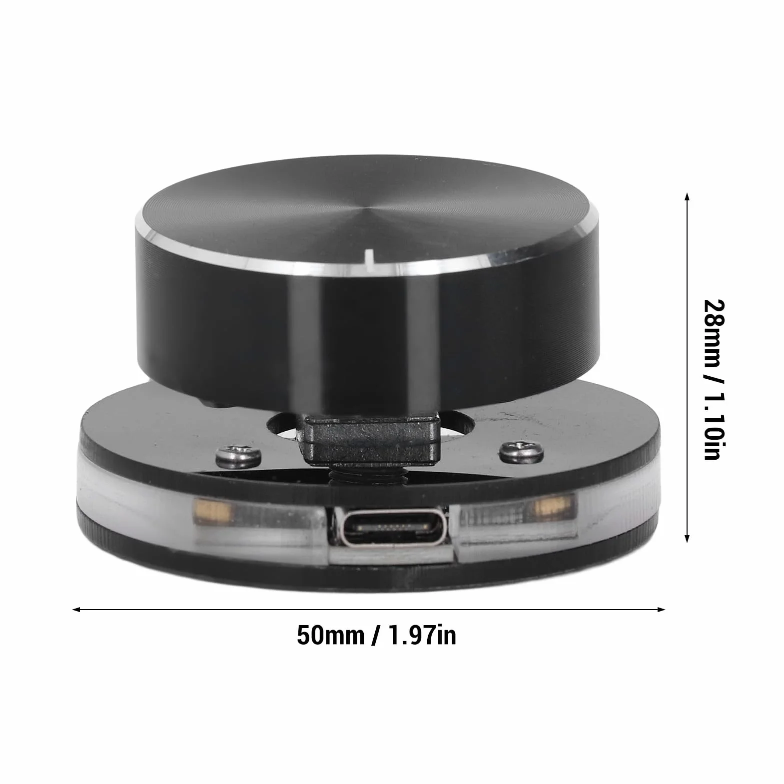 Kontroler Multimediów Pokrętło Głośności USB C z RGB dla PC Android