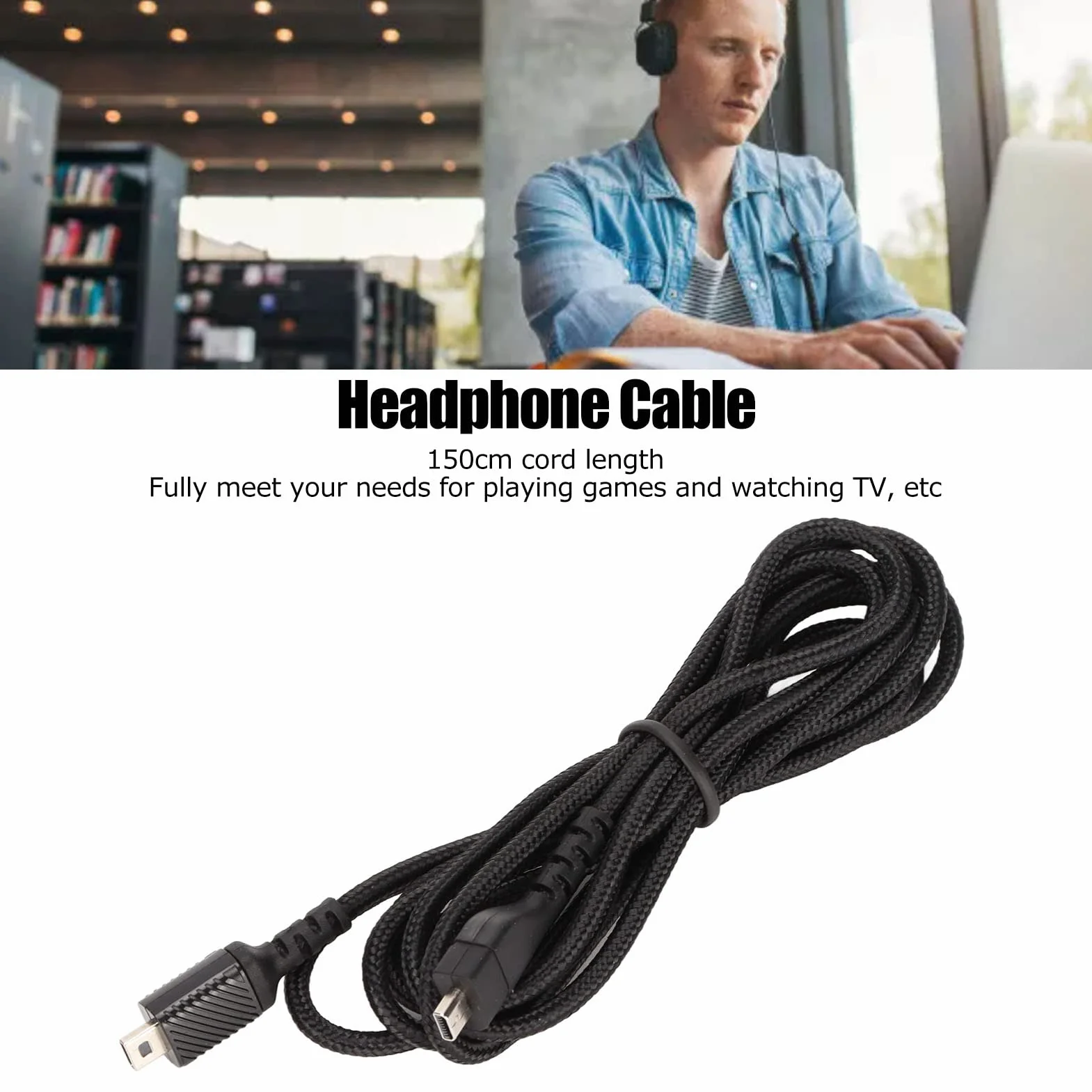 Kabel Dźwiękowy Słuchawek 150 cm Beztlenowy Rdzeń Miedziany do PC, Konsoli
