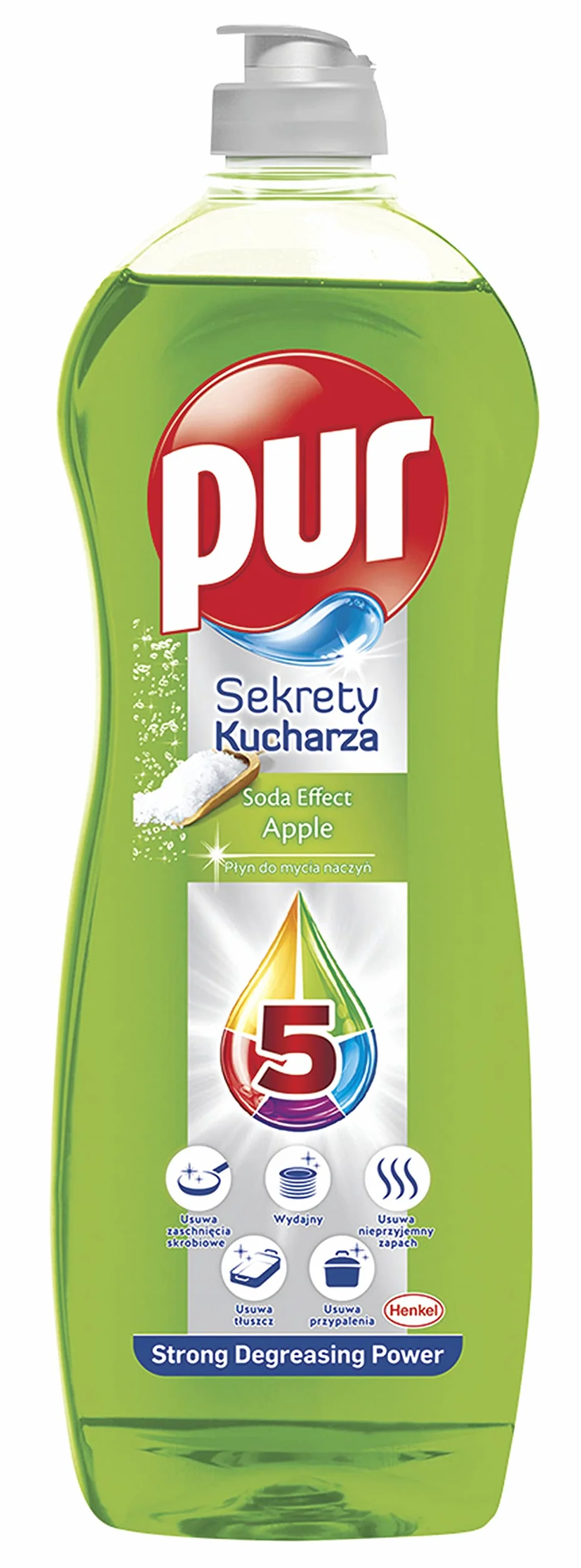 PUR Sekrety Kucharza Apple Płyn do mycia naczyń, 750ml
