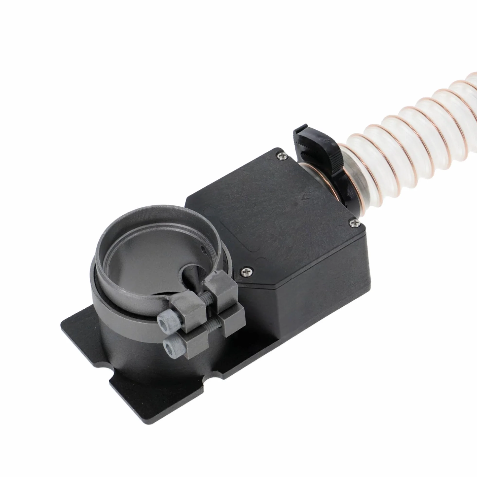 PRODIAMANT Odsysanie do frezarki do fug z twardego metalu 6-12 mm, pasuje do szlifierek kątowych z gwintem M14, renowacja fug i zaprawy, tworzywo sztuczne, adaptacyjne prowadnice