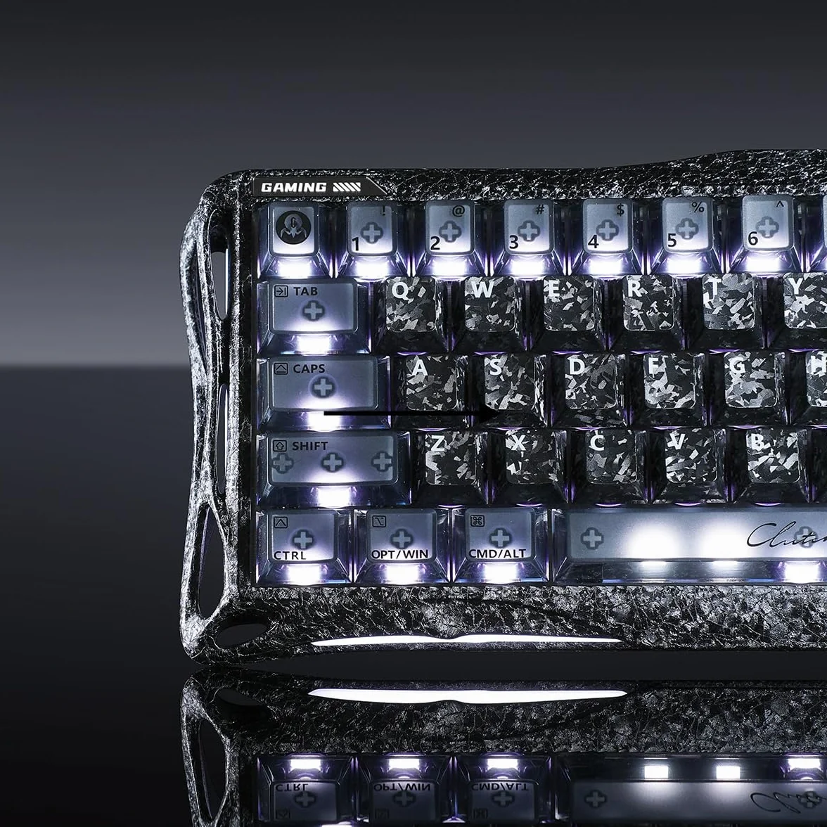 GravaStar Mercury V60 Pro 60% HE magnetyczna klawiatura do gier, częstotliwość odczytu 8 kHz, opóźnienie 0,125 ms, dynamiczny szybkowyłącznik, regulowane działanie 0,005 mm, pełna aluminiowa obudowa