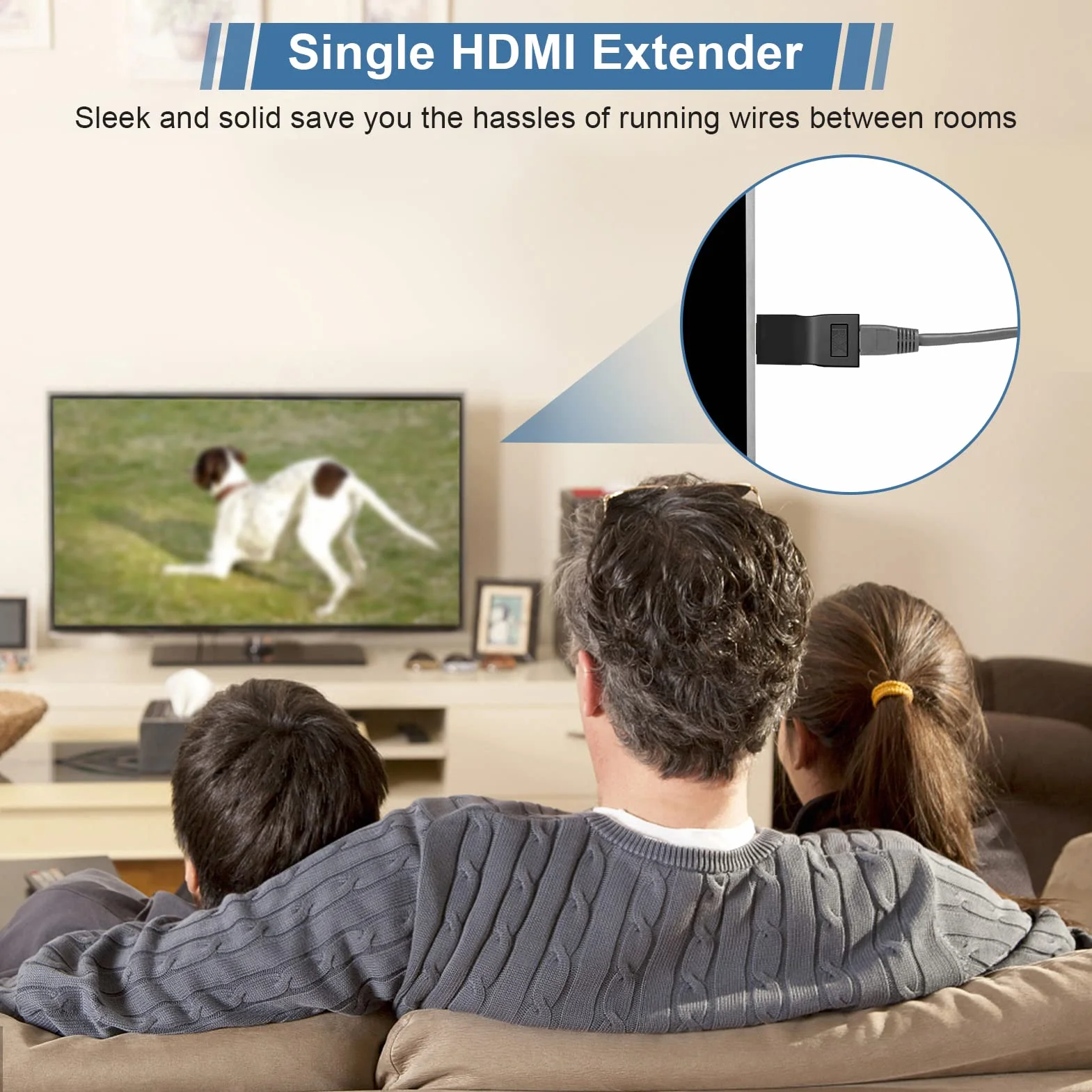 Konwertery HDMI, Przedłużacze HDMI, 2 Szt. HDMI 30m do RJ45 Przedłużacz Kabla Sieciowego Konwerter Wzmacniacza Przez CAT-5e CAT6