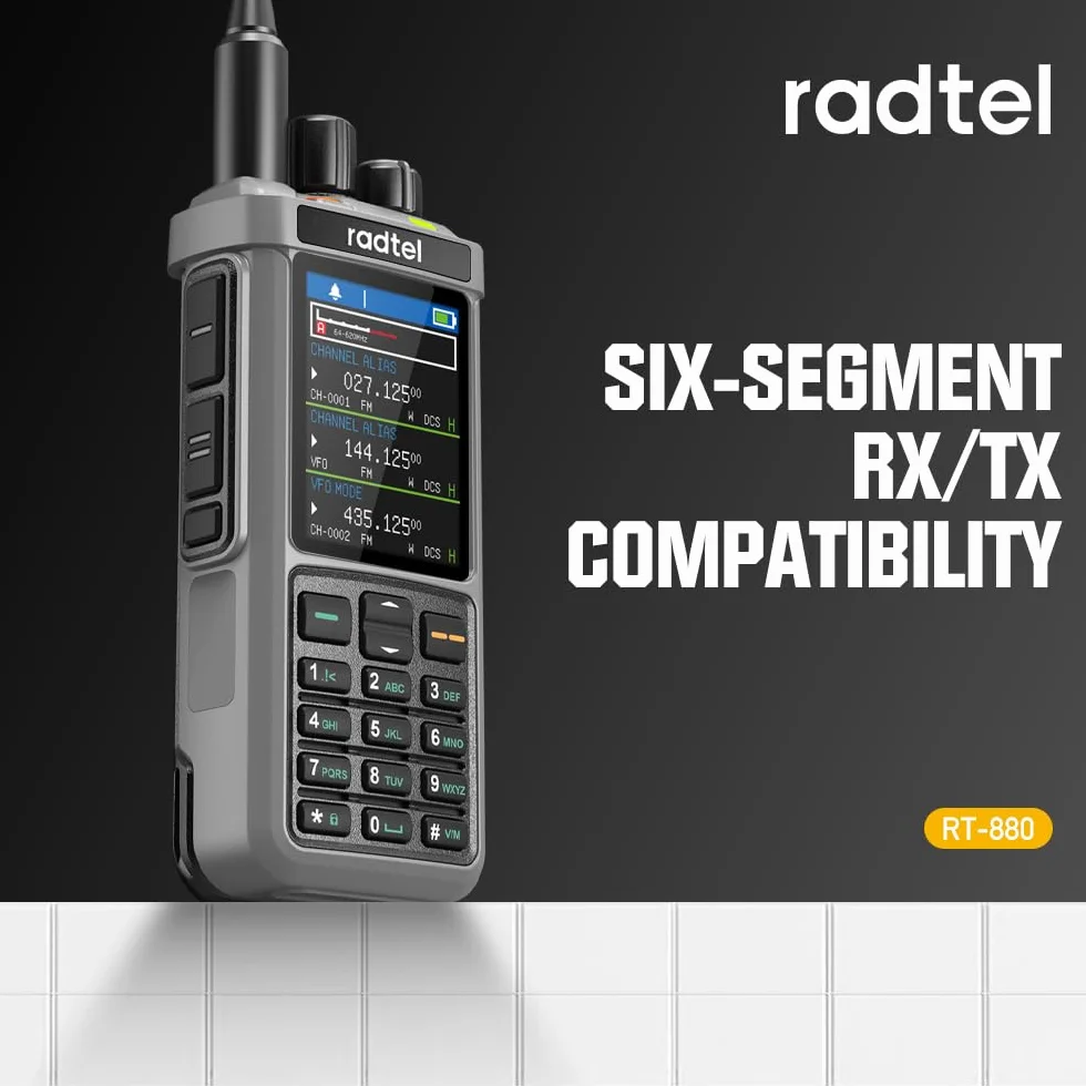 Radtel RT-880G GPS APRS Radio krótkofalowe 10W Walkie Talkie Przenośne radio CB 1024 kanały HF SSB Rx