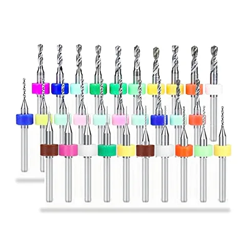 Wiertło do PCB 30 szt. 0,1-1,0 1,1-2,0 2,1-3,0 mm zestaw mikro pistoletu wiertarki do wiercenia płytki drukowanej wiertło z węglików spiekanych