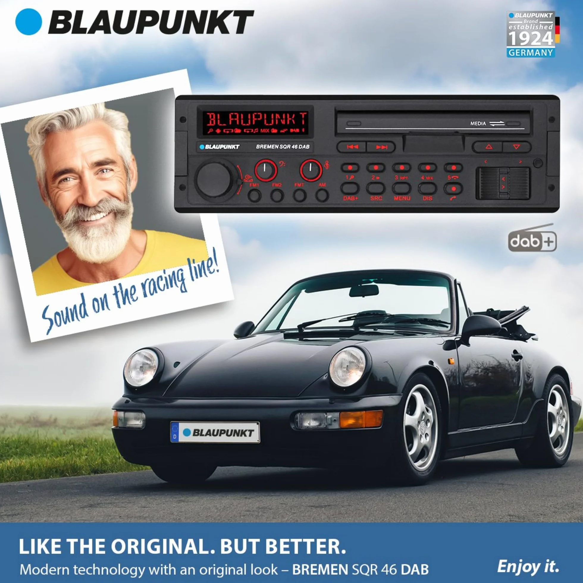 Blaupunkt SQR 46 DAB Radio, Czarny, 11 x 18,01 x 5,99 cm