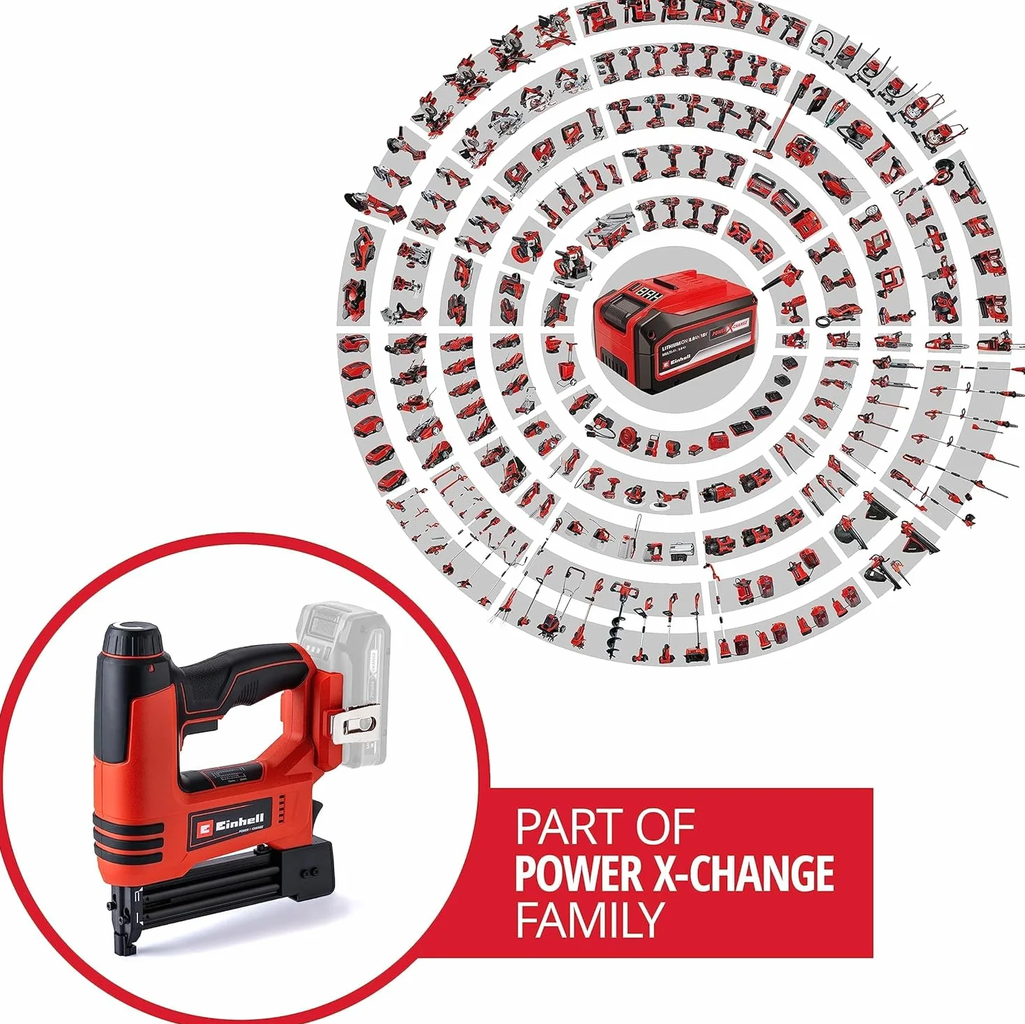 Einhell TE-CN 18 Li Solo akumulatorowy zszywacz