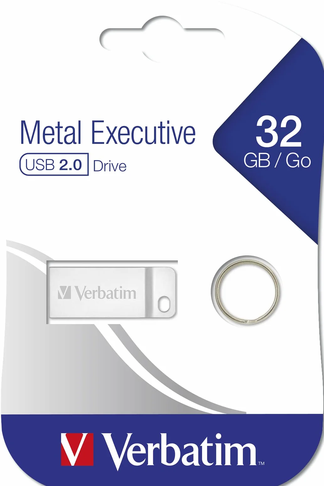 Verbatim Metal Executive Pendrive 32 GB Srebrny