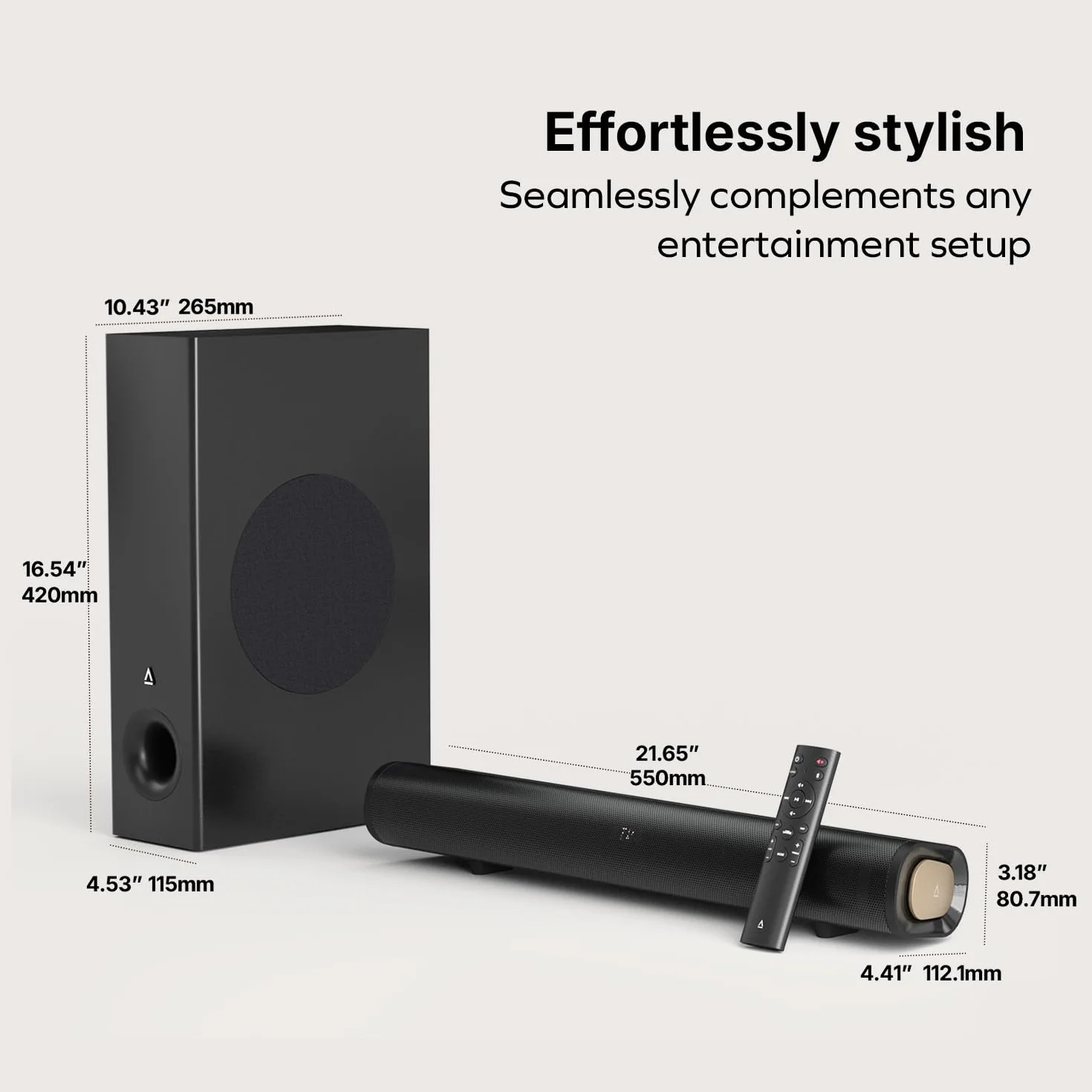 CREATIVE Stage Pro Soundbar 2.1 z Dolby Audio, Bluetooth 5.3, HDMI, USB Audio